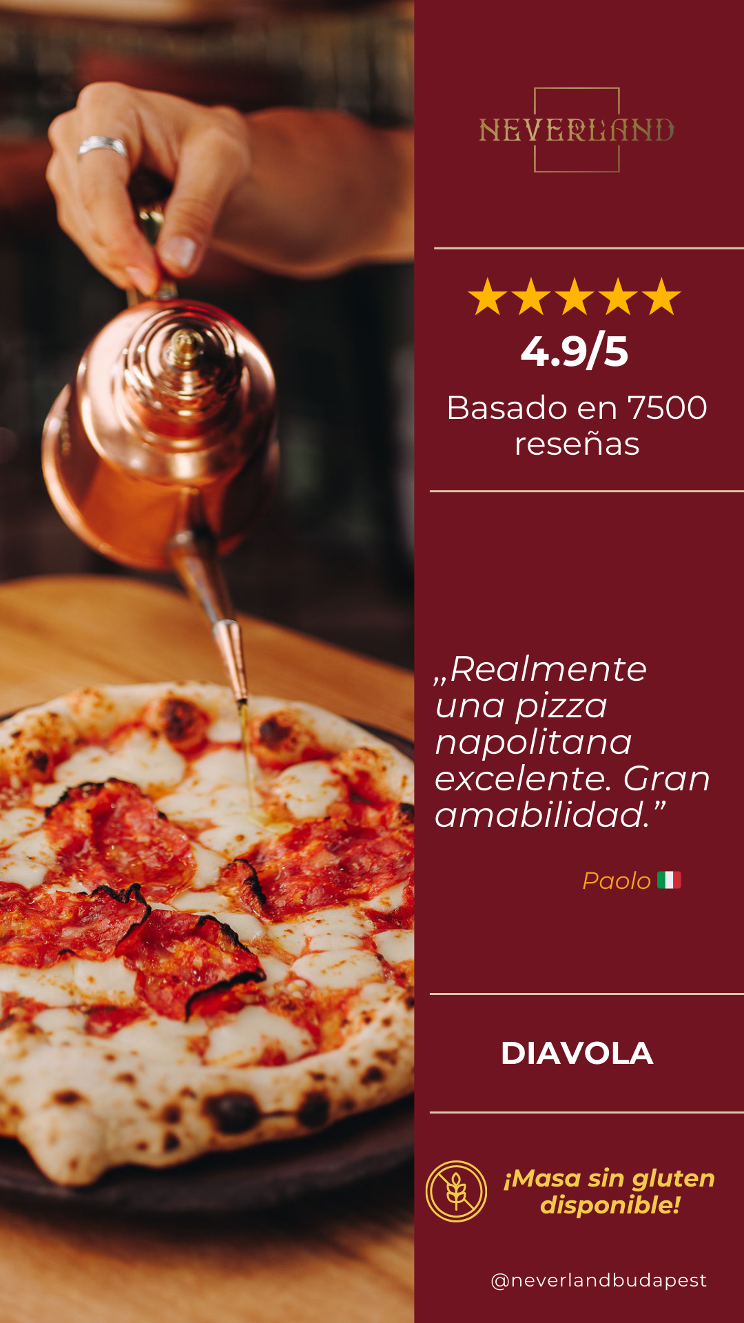 Neverland Bar • Escape Room • Pizzeria Facebook ad