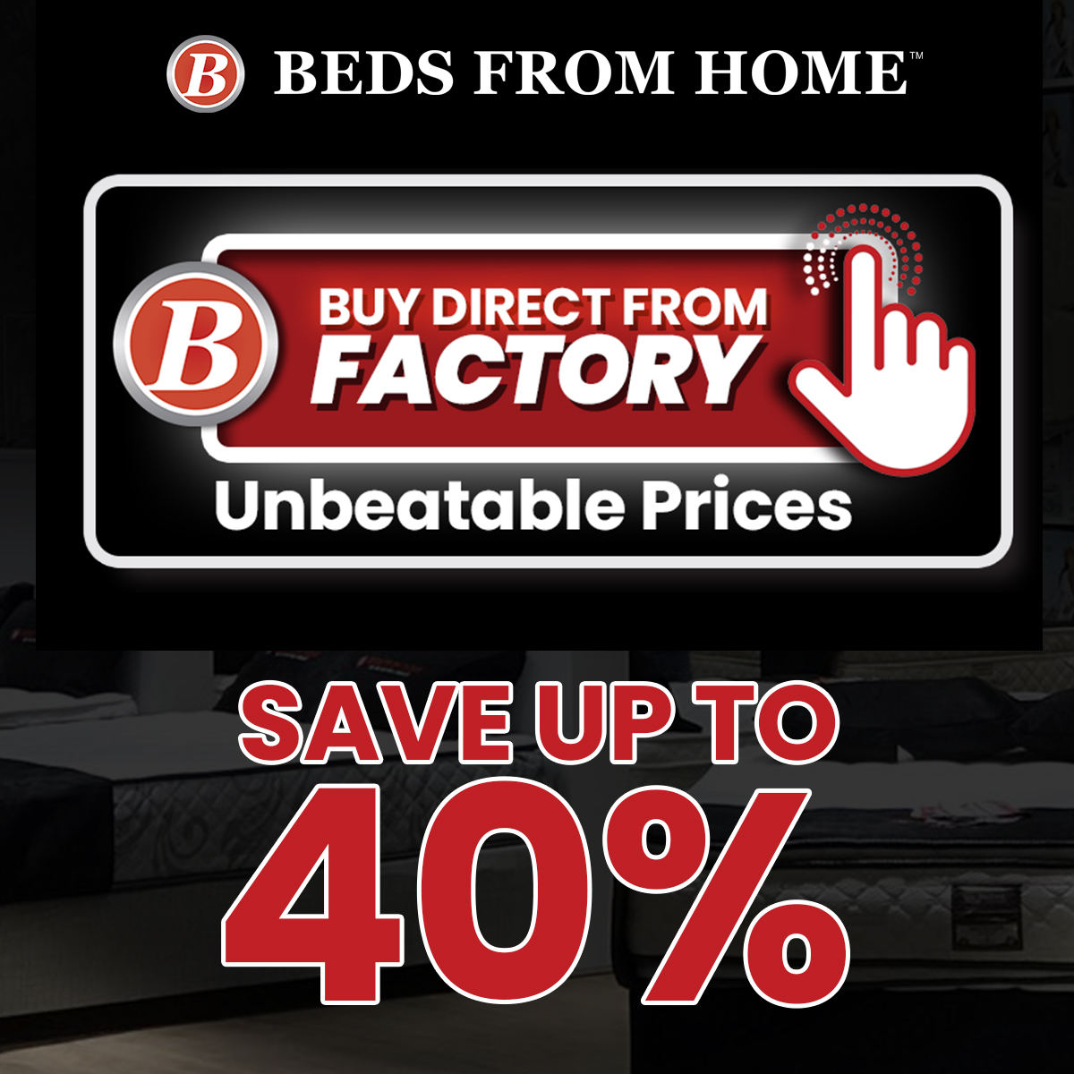 BEDS from HOME Facebook ad