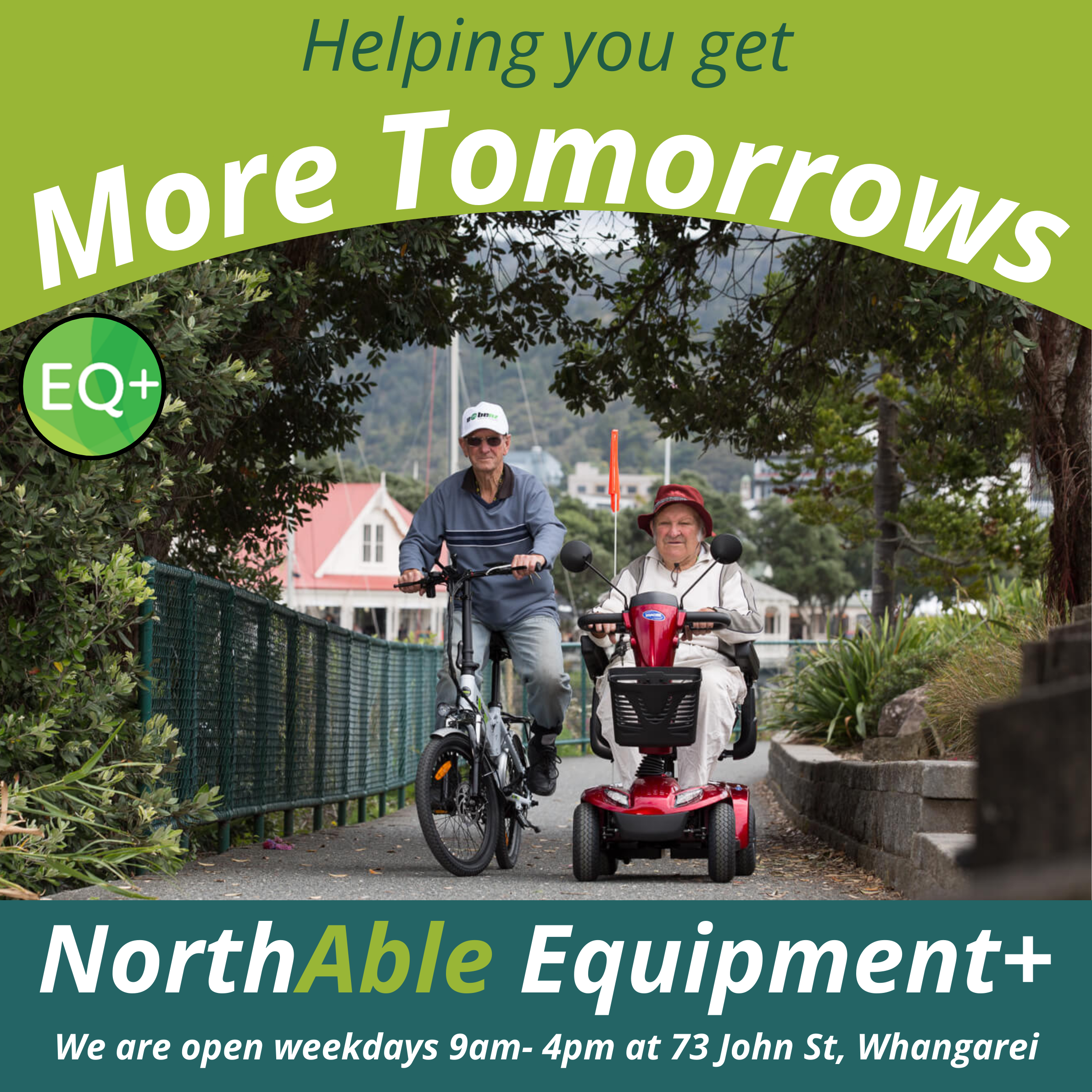 NorthAble Equipment Plus Facebook ad: More Tomorrows with us
