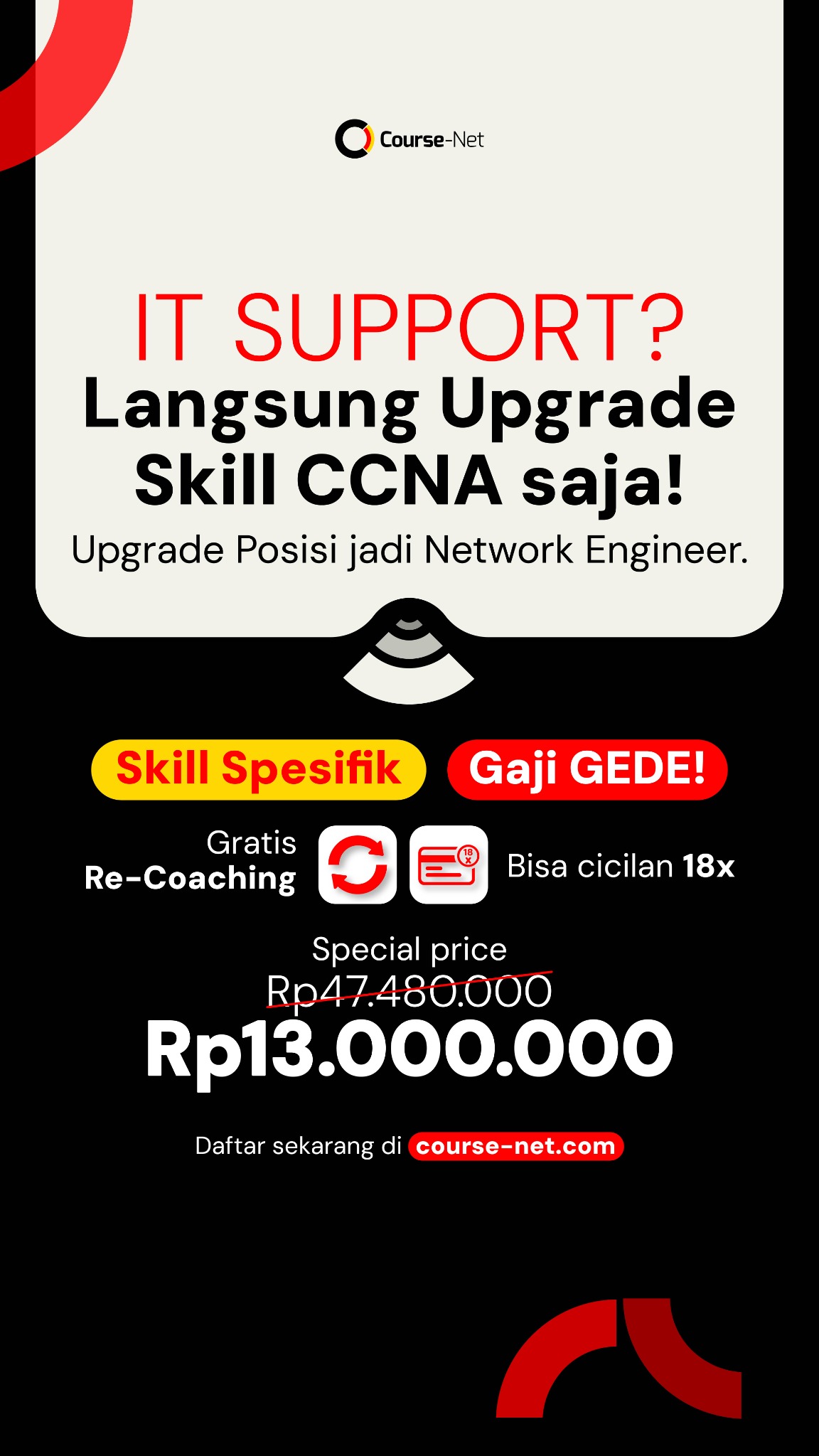 Course-Net Facebook ad