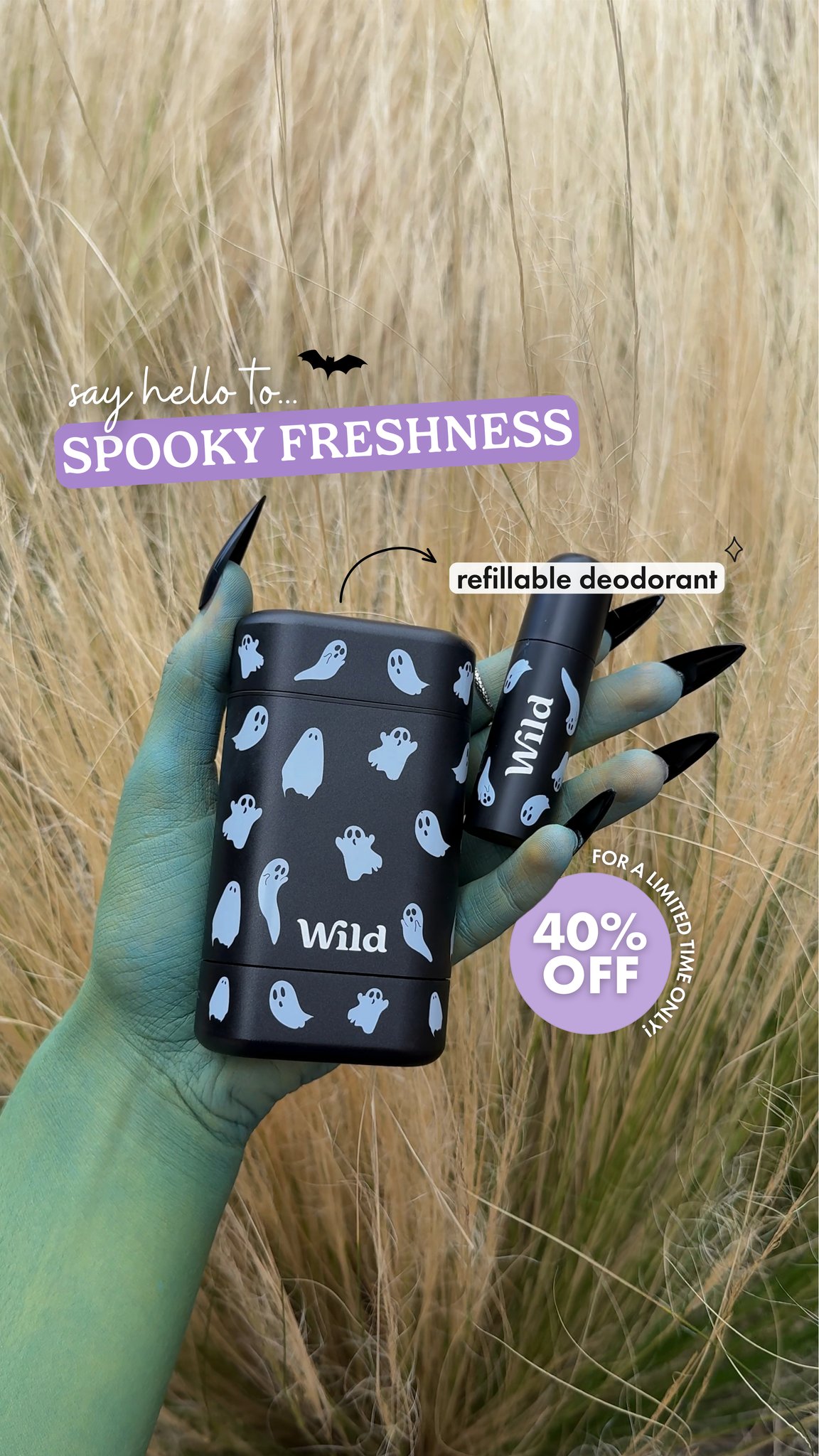 Wild Facebook ad: Get 40% off our Summerween sale!
