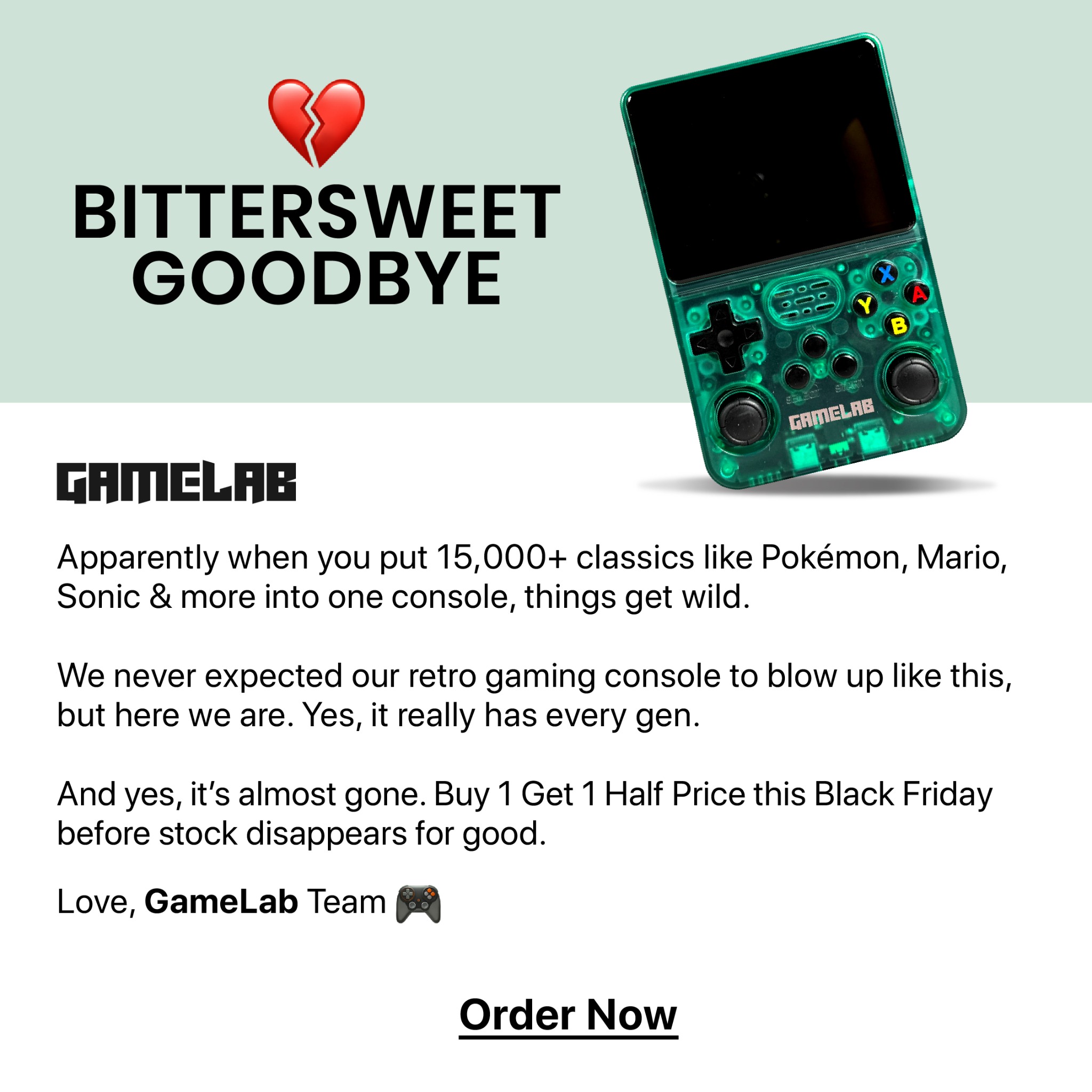 Game Lab Facebook ad