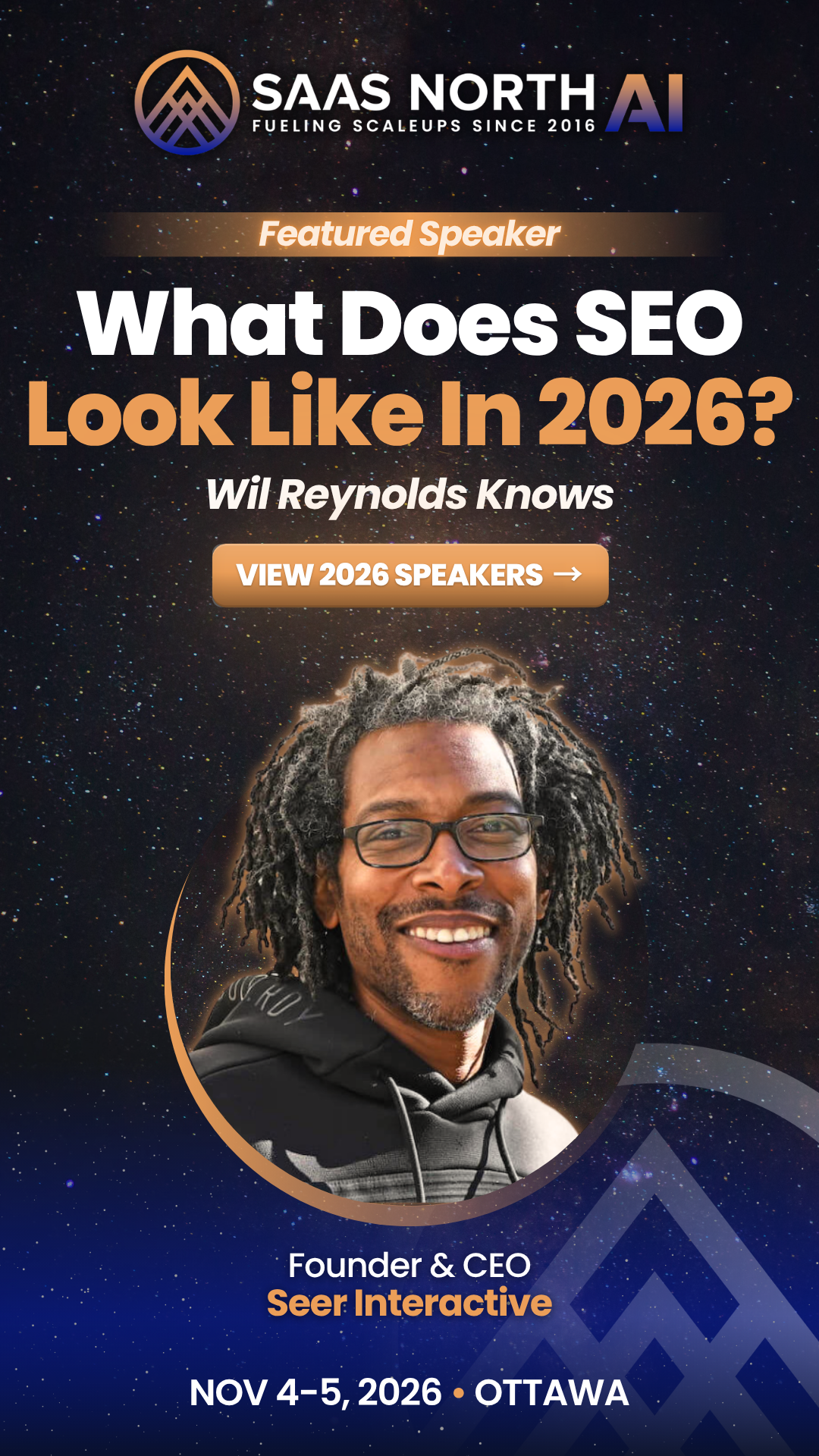 SAAS NORTH Conference Facebook ad from Jun 9, 2026