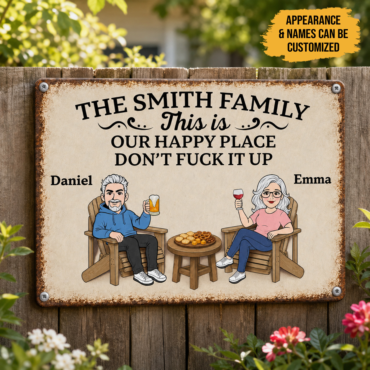 Gift Soul - The Memory Craft Facebook ad: Welcome to paradise This personalized metal sign is…