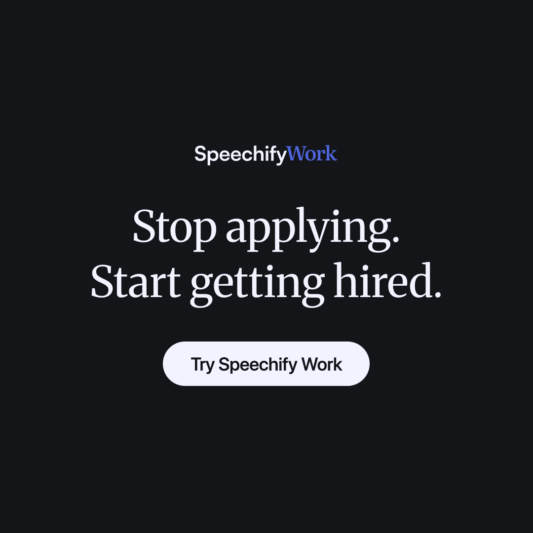 Speechify Facebook ad