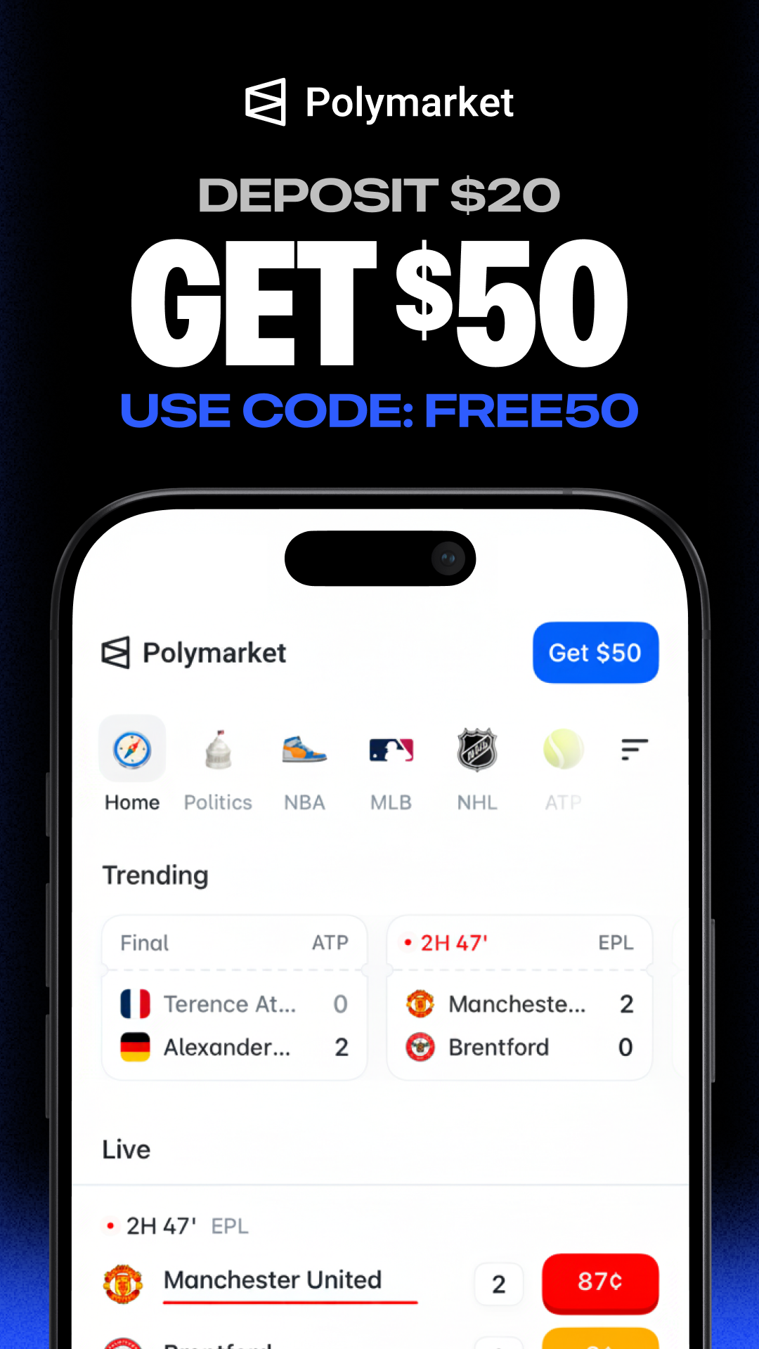 Polymarket Sports Facebook ad from May 9, 2026