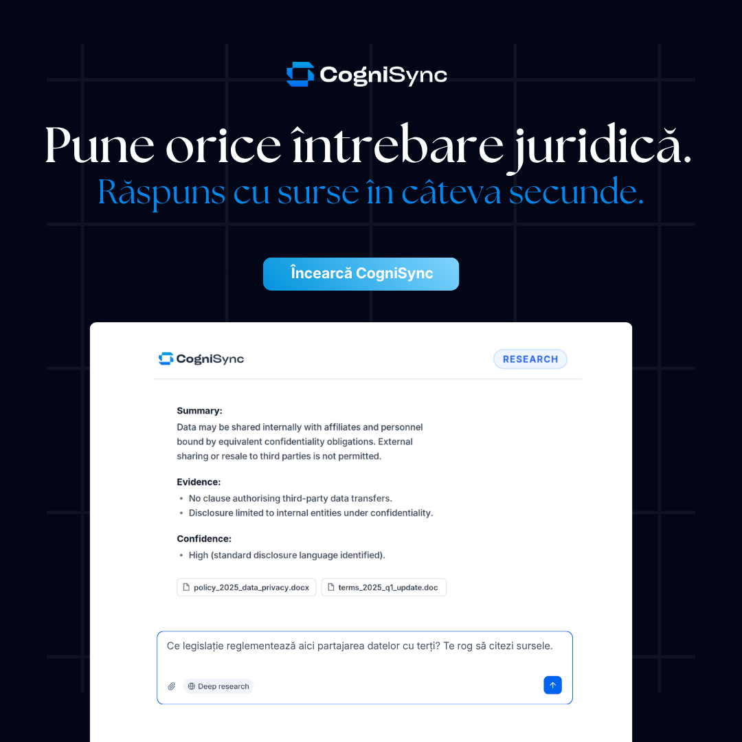 CogniSync AI Facebook ad: AI pentru avocați independenți, 69 USD/lună