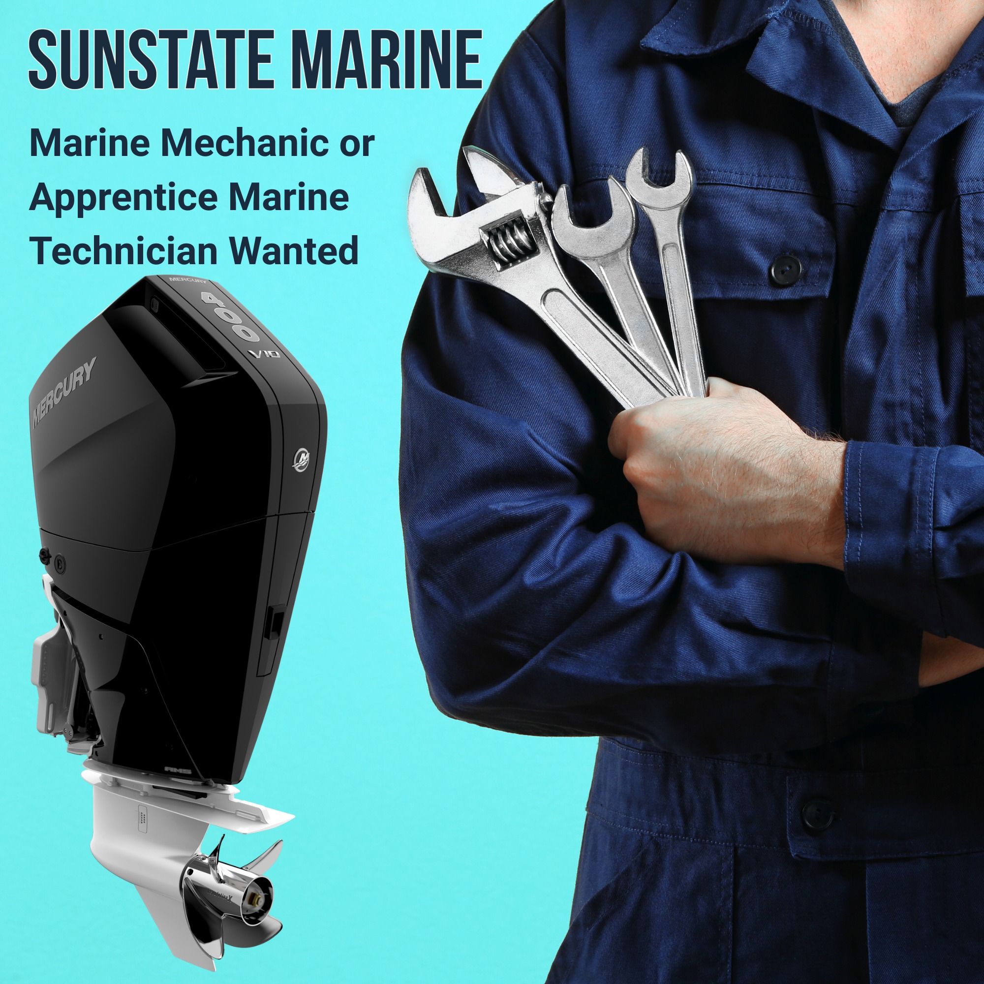 Sunstate Marine Facebook ad: Marine Outboard Mechanic or current Apprentice Job in…