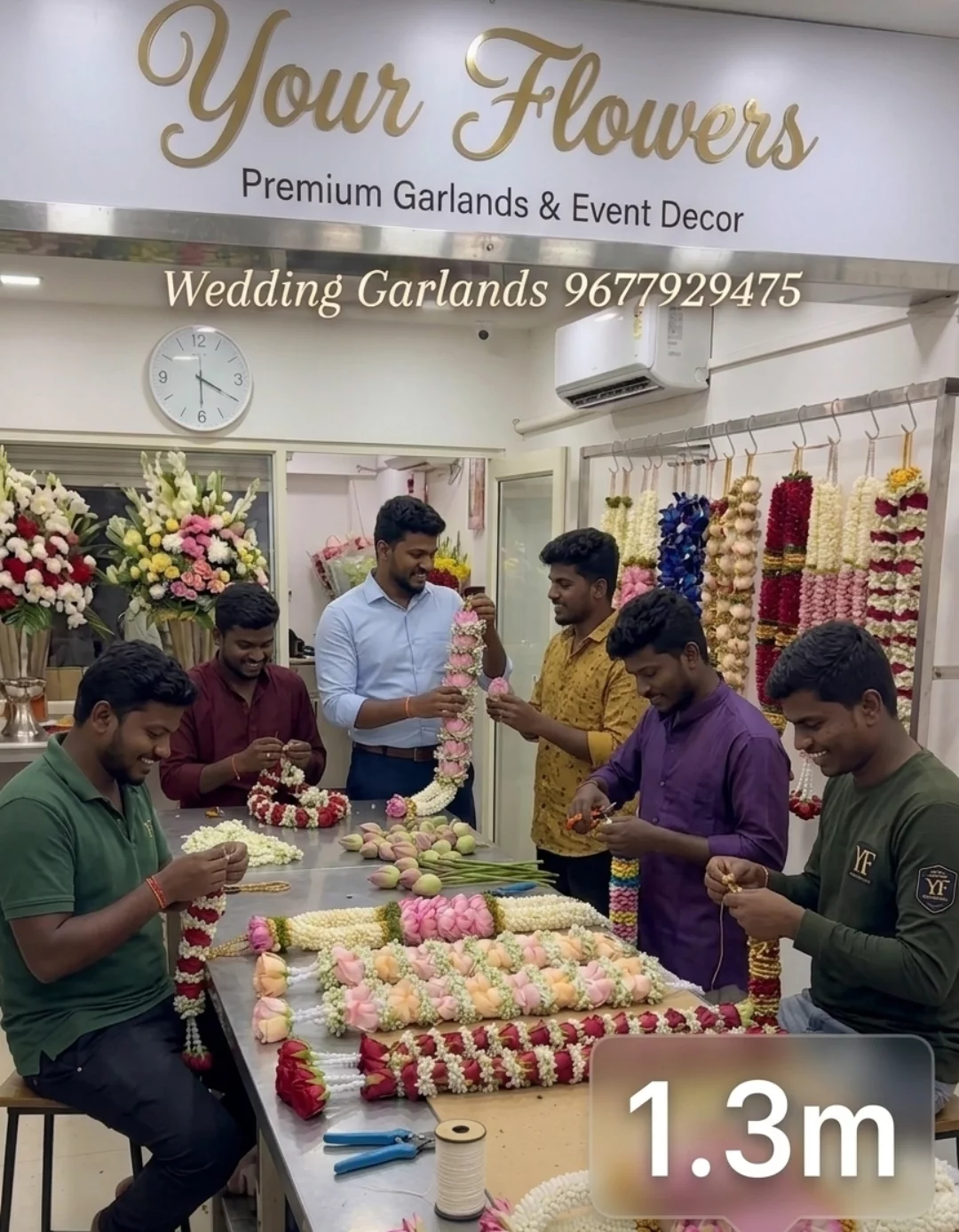 Your Flowers Shop & Wedding Garland Decorators Call 9677929475 Facebook ad: We deliver latest trending flower garlands with lowest…