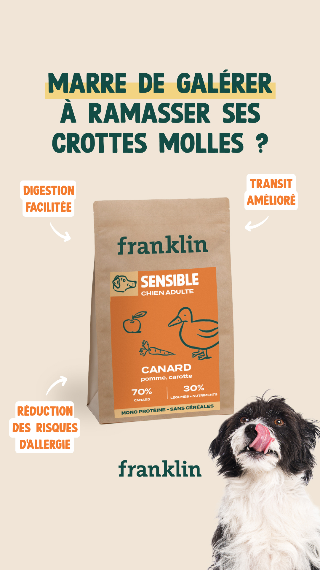 Franklin Pet Food Facebook ad