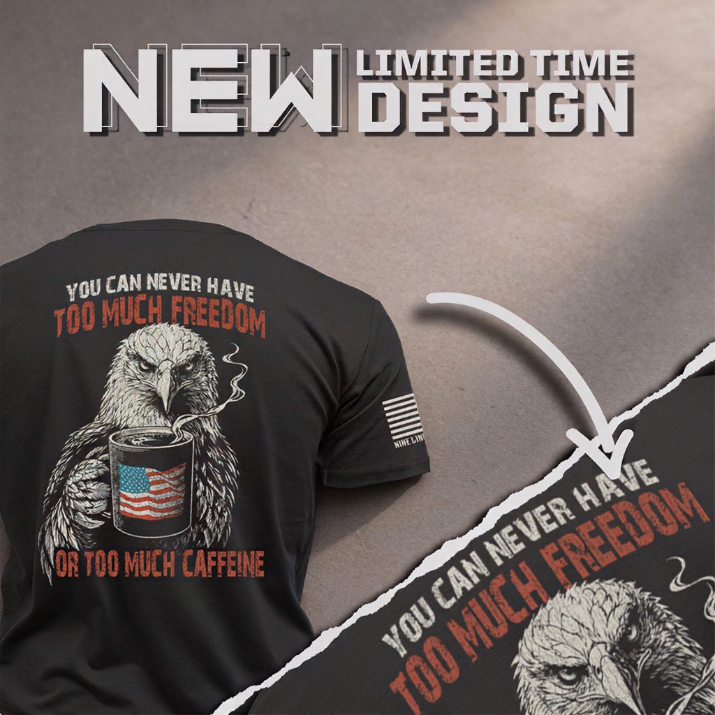 Nine Line Apparel Facebook ad: Brewed for Freedom