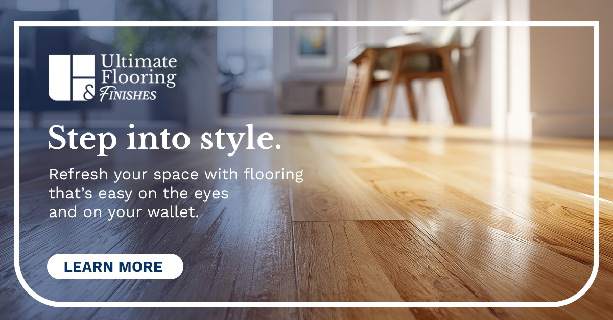 Ultimate Flooring & Finishes Facebook ad from May 29, 2026