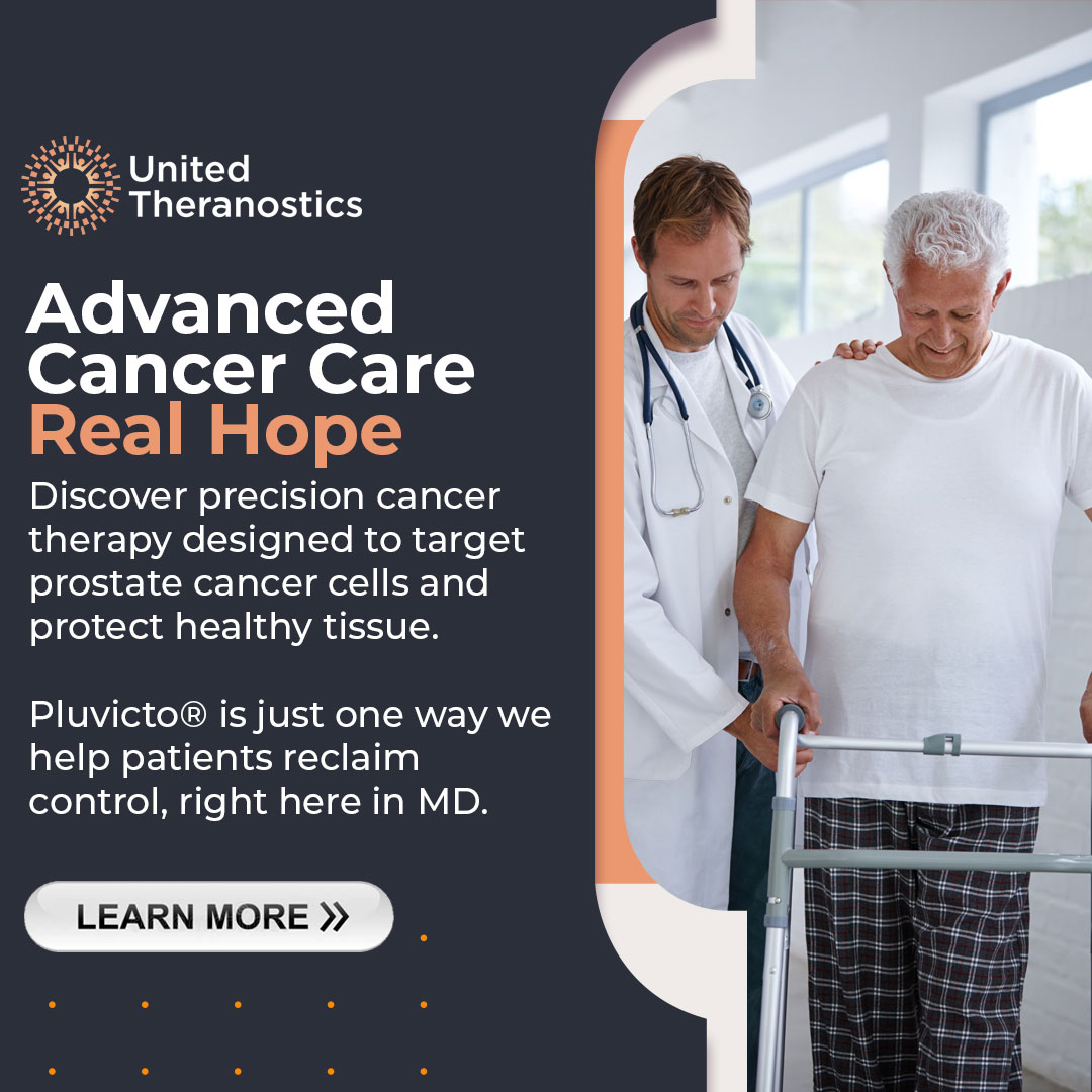 United Theranostics Facebook ad: Treatments in Maryland