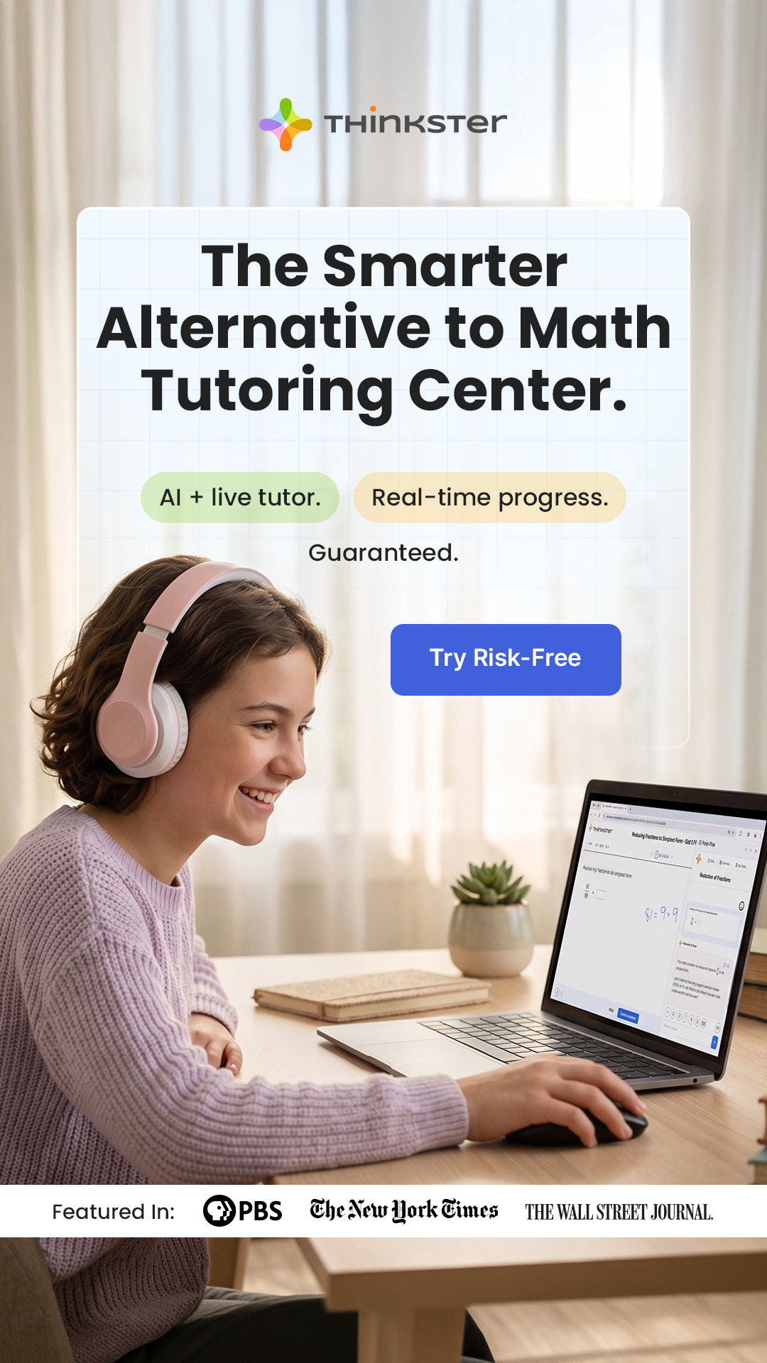 Thinkster Learning Facebook ad from Jul 29, 2026