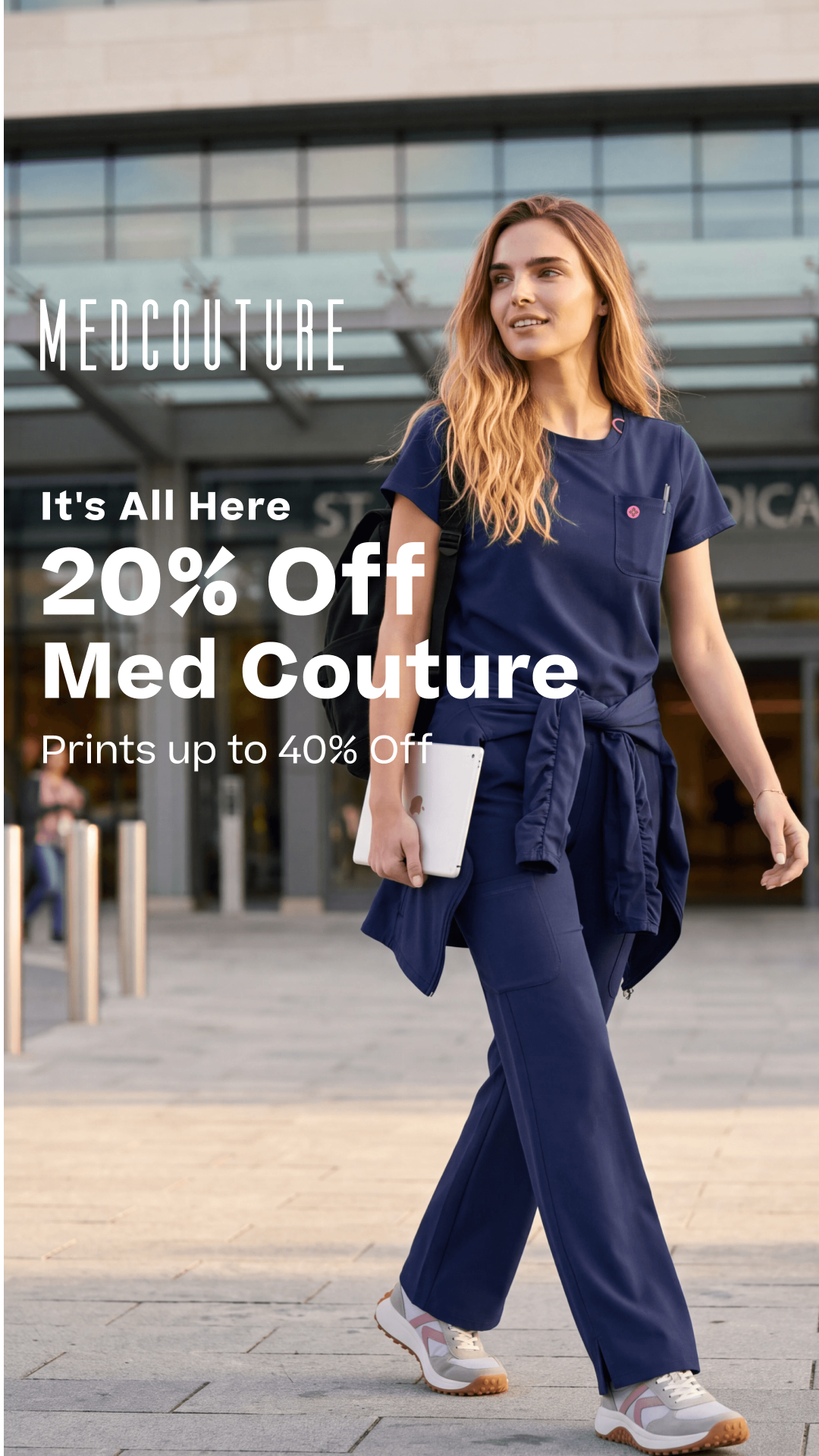 Med Couture Facebook ad: The White Coat Season Is Here.
