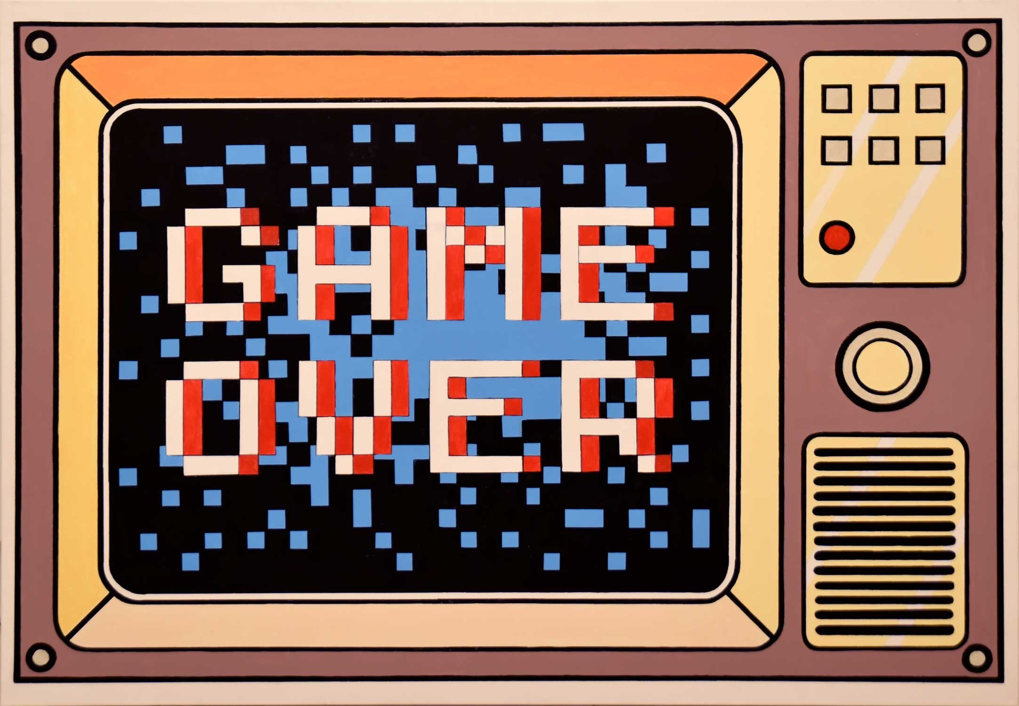 mc_garbage Facebook ad: VIDEO GAMES - DILLIES - Acrylique sur Toile