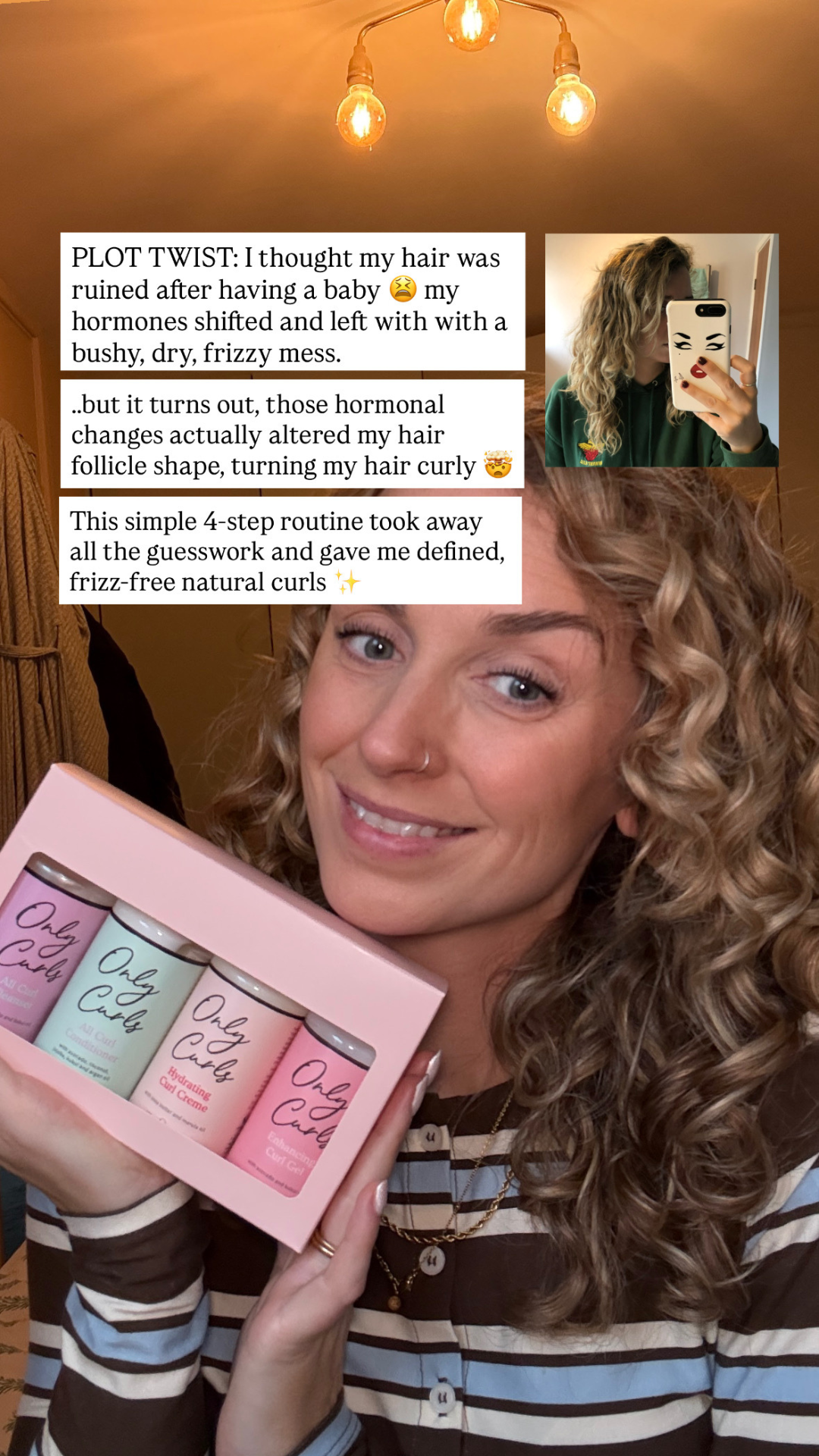 Only Curls Facebook ad from Jul 30, 2026