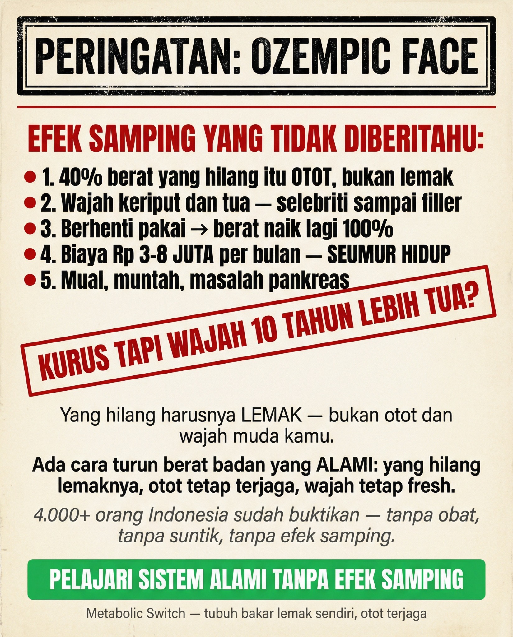 Leanova Fat Burn Facebook ad