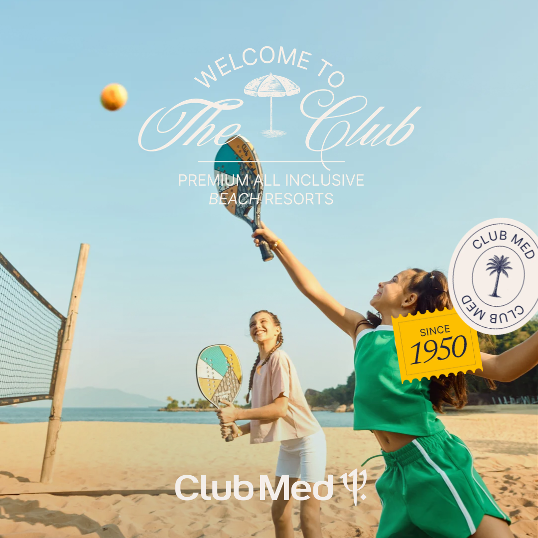Club Med Facebook ad: From sunrise yoga to watersports, our Resorts offer…