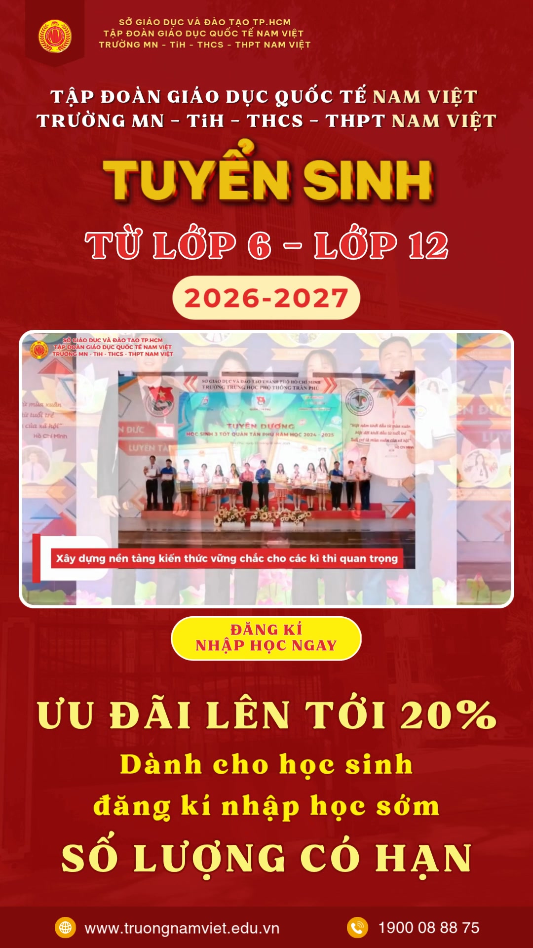 Trường Tiểu Học - THCS - THPT Nam Việt Facebook ad
