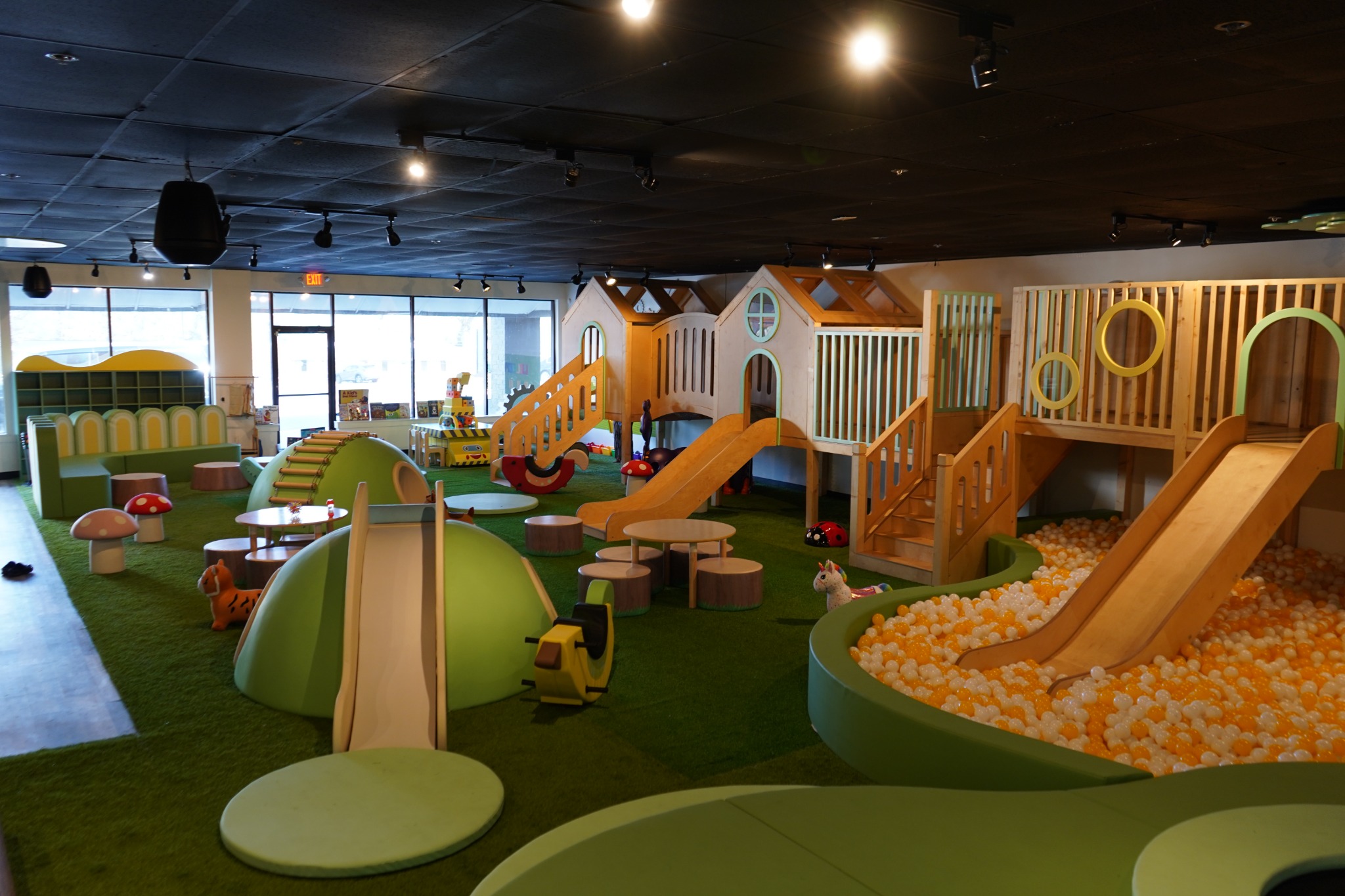 Run n Hop Kids Playland Facebook ad: Run ’N Hop Kids Playland is a forest-inspired…