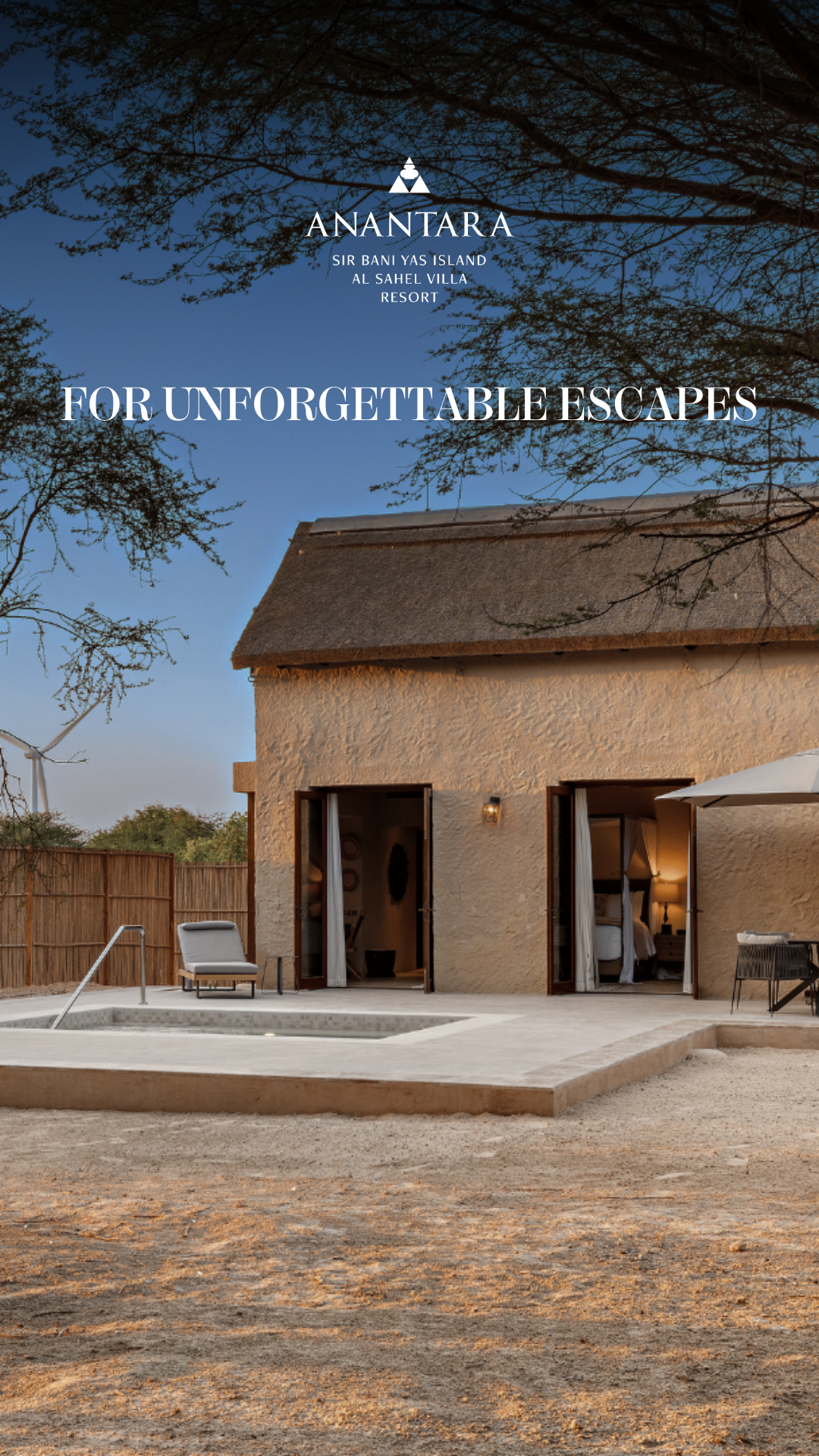 Anantara Sir Bani Yas Island Resorts Facebook ad