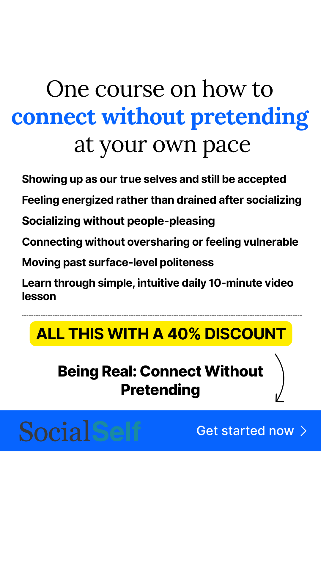 SocialSelf Facebook ad from Apr 9, 2026
