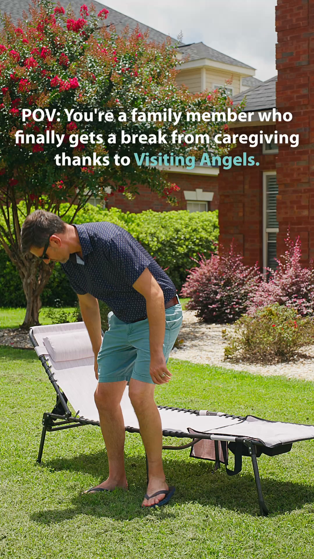 Visiting Angels Facebook ad: Your loved one deserves to stay home.