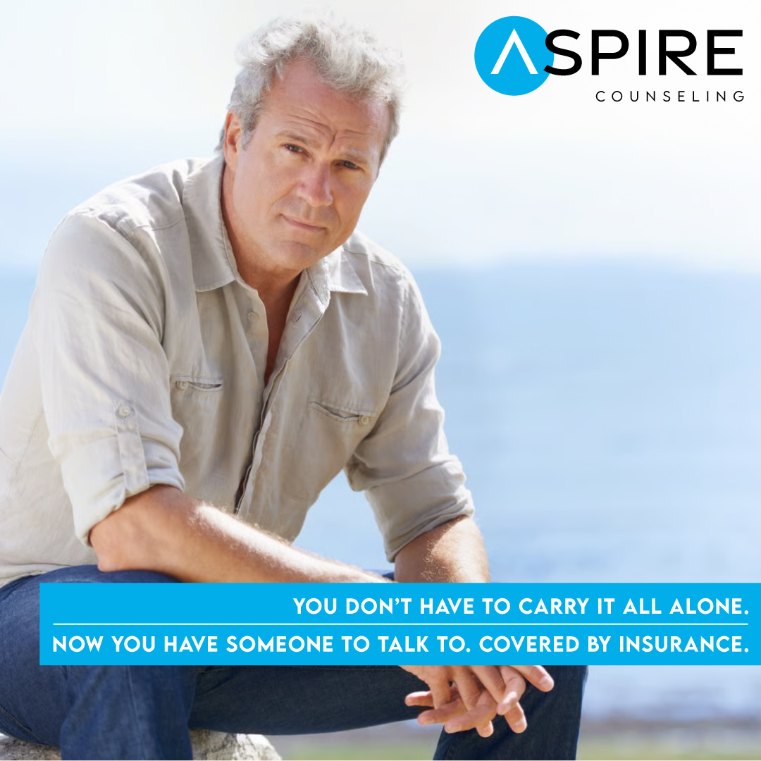 Aspire Counseling Facebook ad: You Don't Have To Carry It Alone