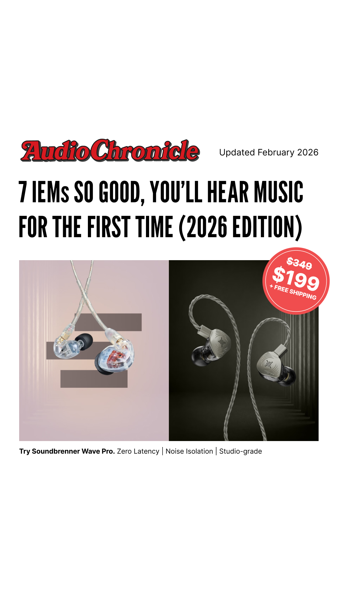 Audio Chronicle Facebook ad