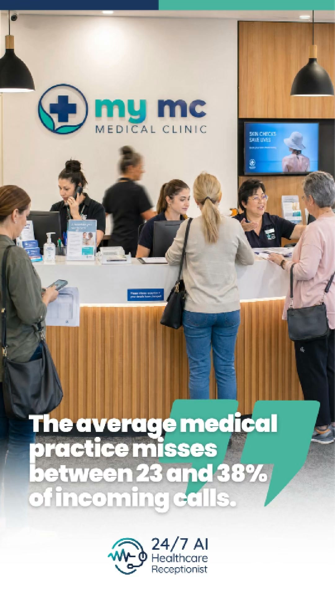 24/7 AI Healthcare Receptionist Facebook ad: Increase Your Clinic’s Revenue