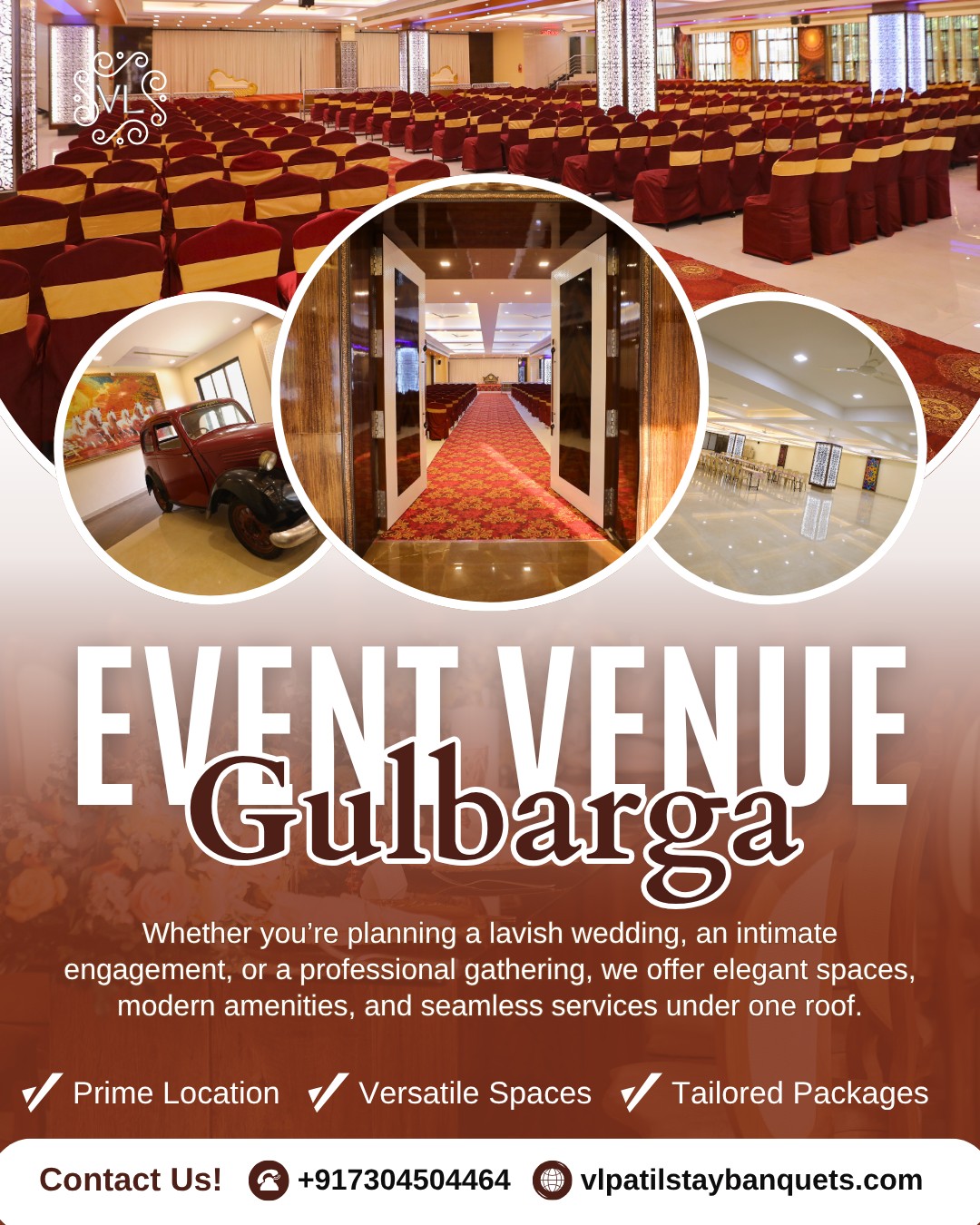 VL Patil Stays & Banquets, Gulbarga Facebook ad
