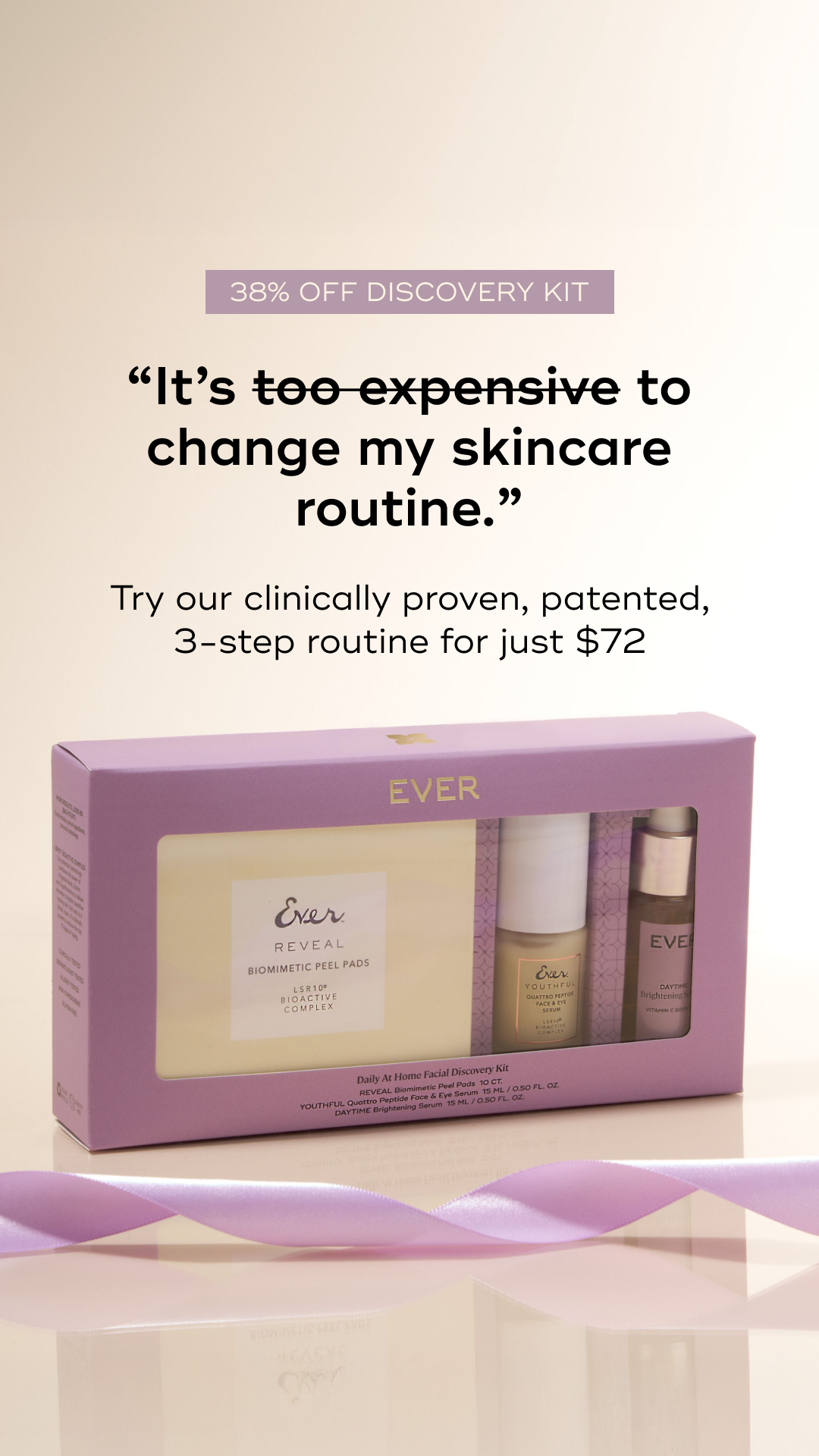 EVER Cleanical Skincare Facebook ad