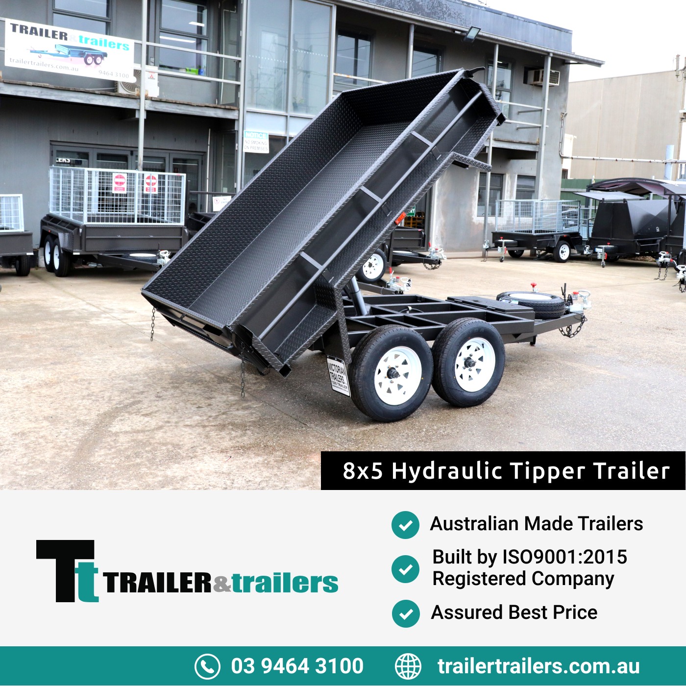 Trailer & Trailers Facebook ad: Our best ever promotion on 8x5 Hydraulic Tipper…