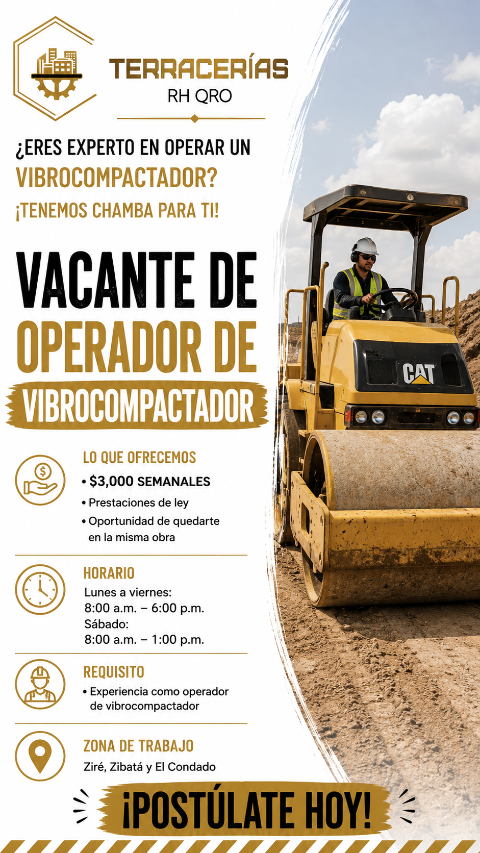 Empleos Terracería RH QRO Facebook ad from Sep 1, 2026