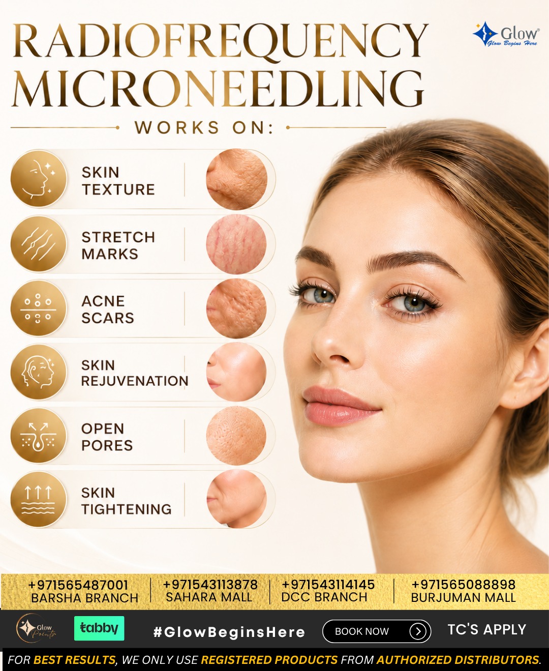 Glow Aesthetics Dermatology Clinic Facebook ad