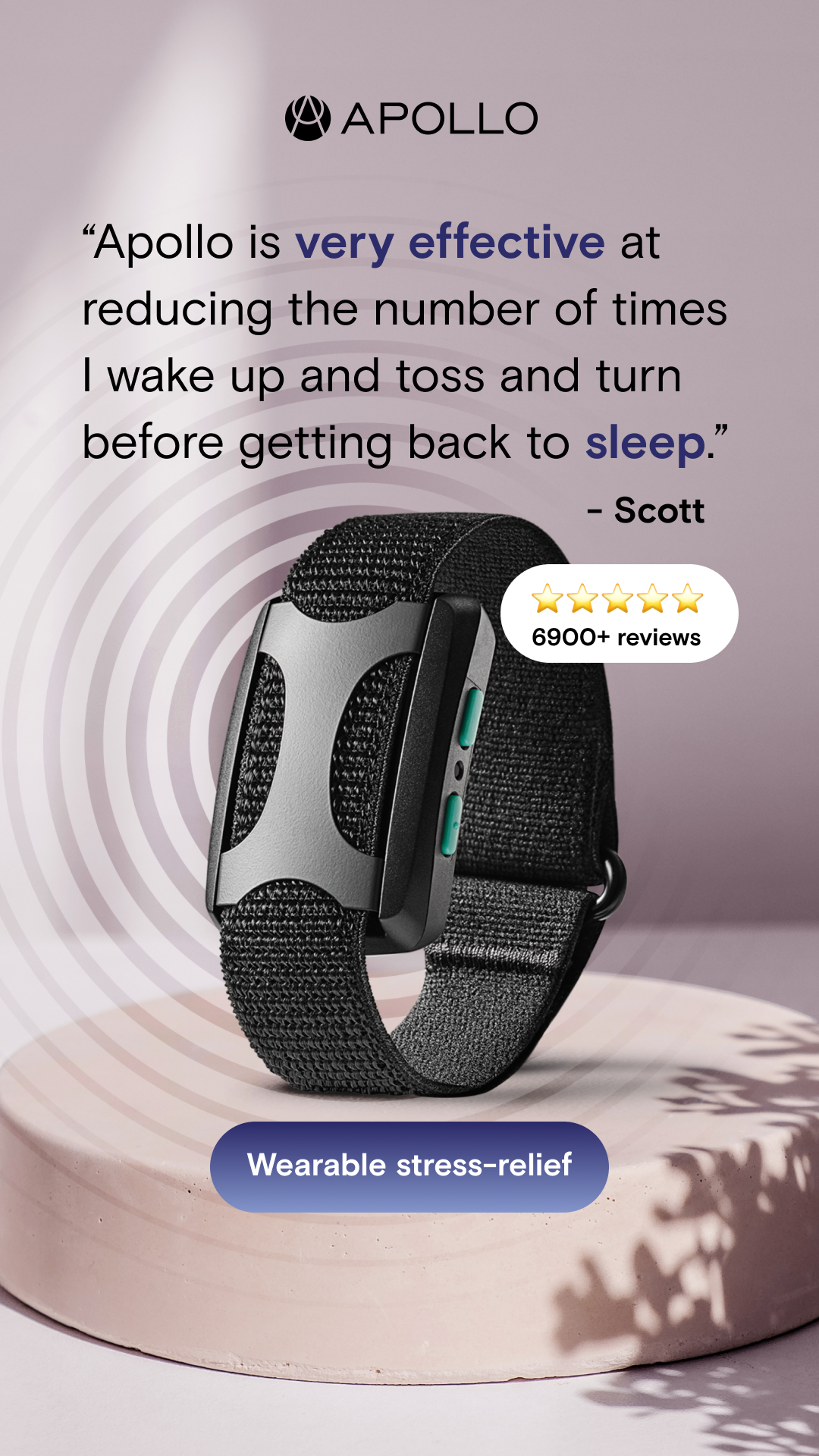 Apollo Neuroscience Facebook ad