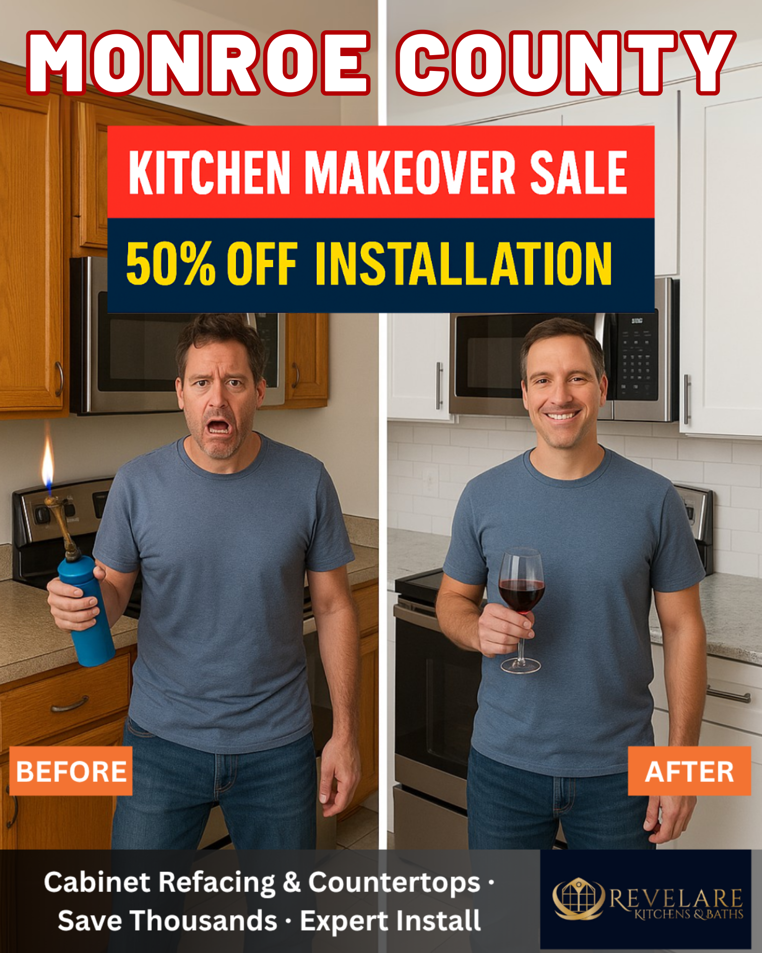 Revelare Kitchens Facebook ad