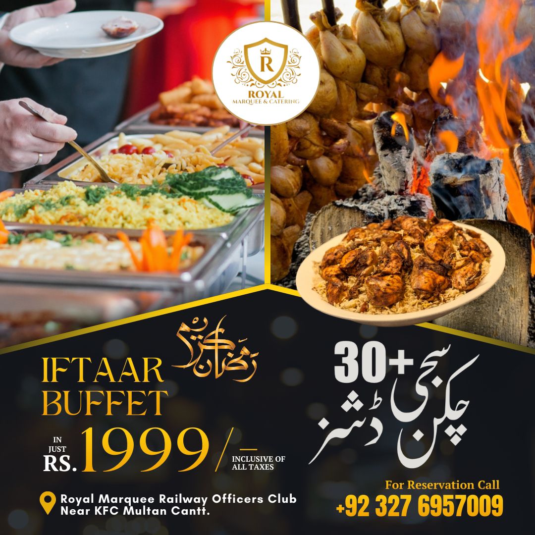Royal Marquee & Catering Services Facebook ad: Iftaar Buffet Alert!