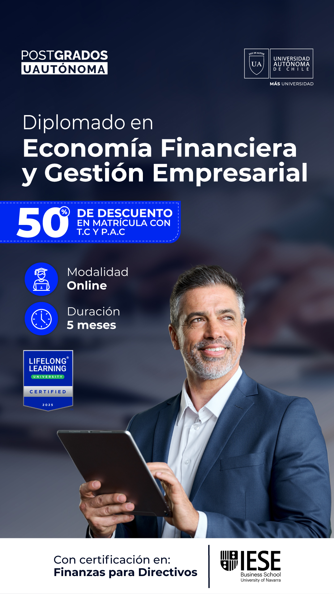 Postgrados y Educación Continua Universidad Autónoma de Chile Facebook ad