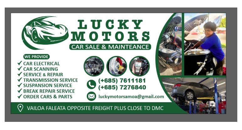 Lucky Motors Samoa Facebook ad: Connect with Lucky Motors Samoa