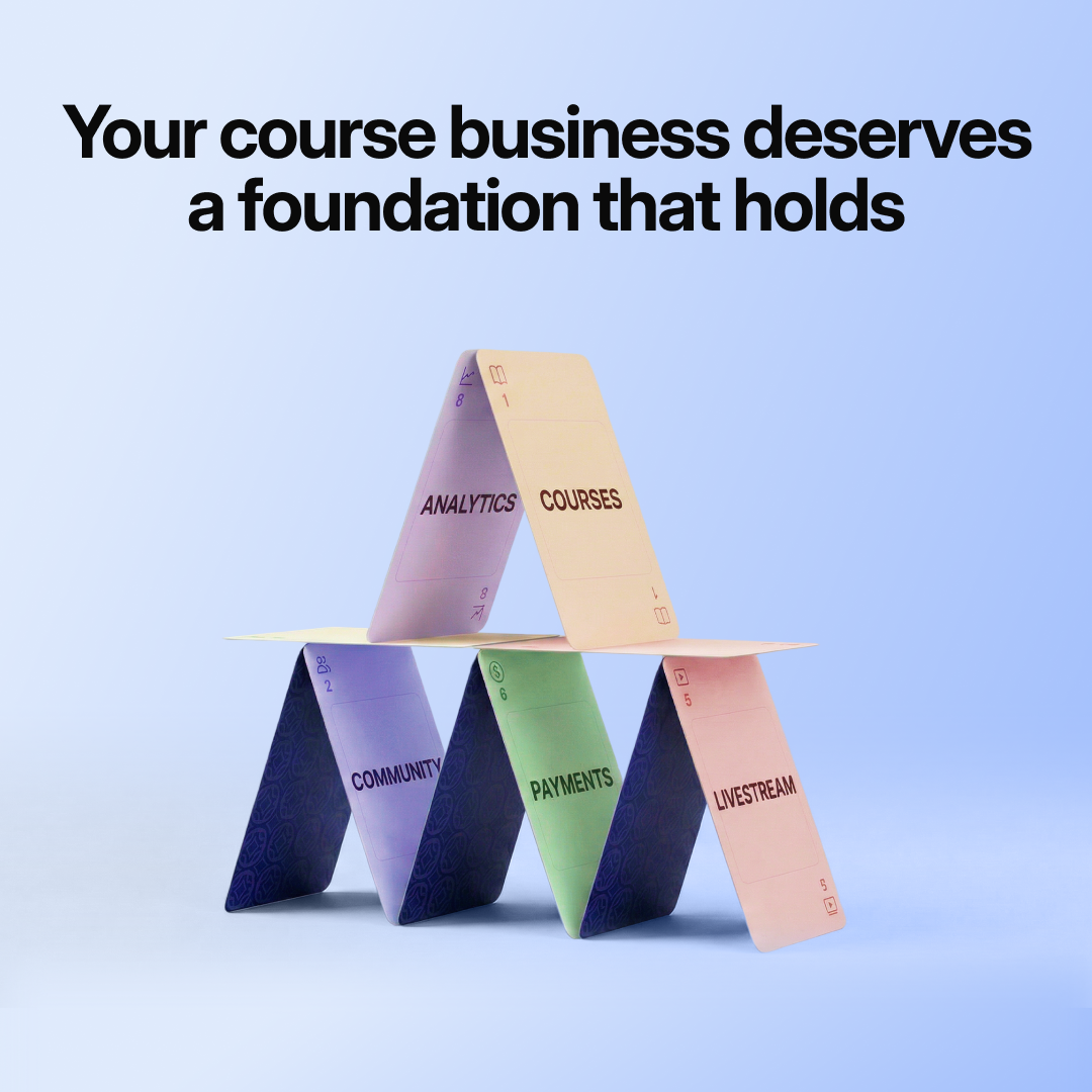 Circle Facebook ad: Your course business shouldn’t be built on a…