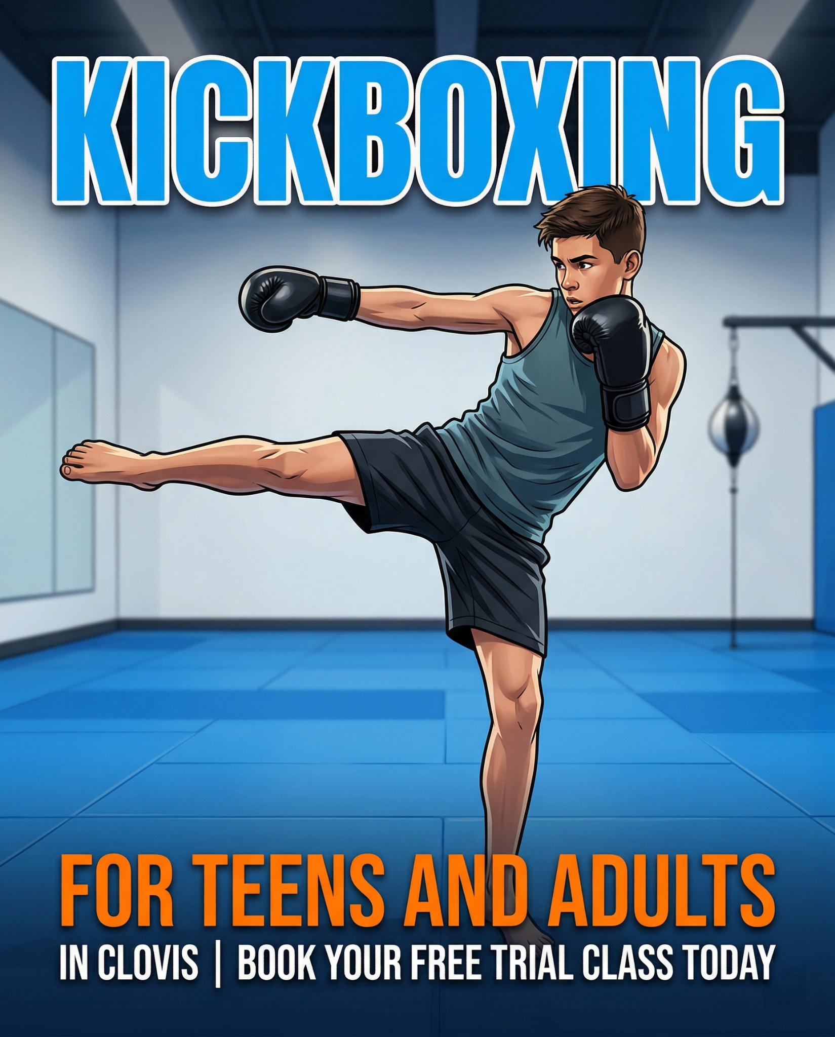 TKE Martial Arts Facebook ad: Free Martial Arts Class in Clovis