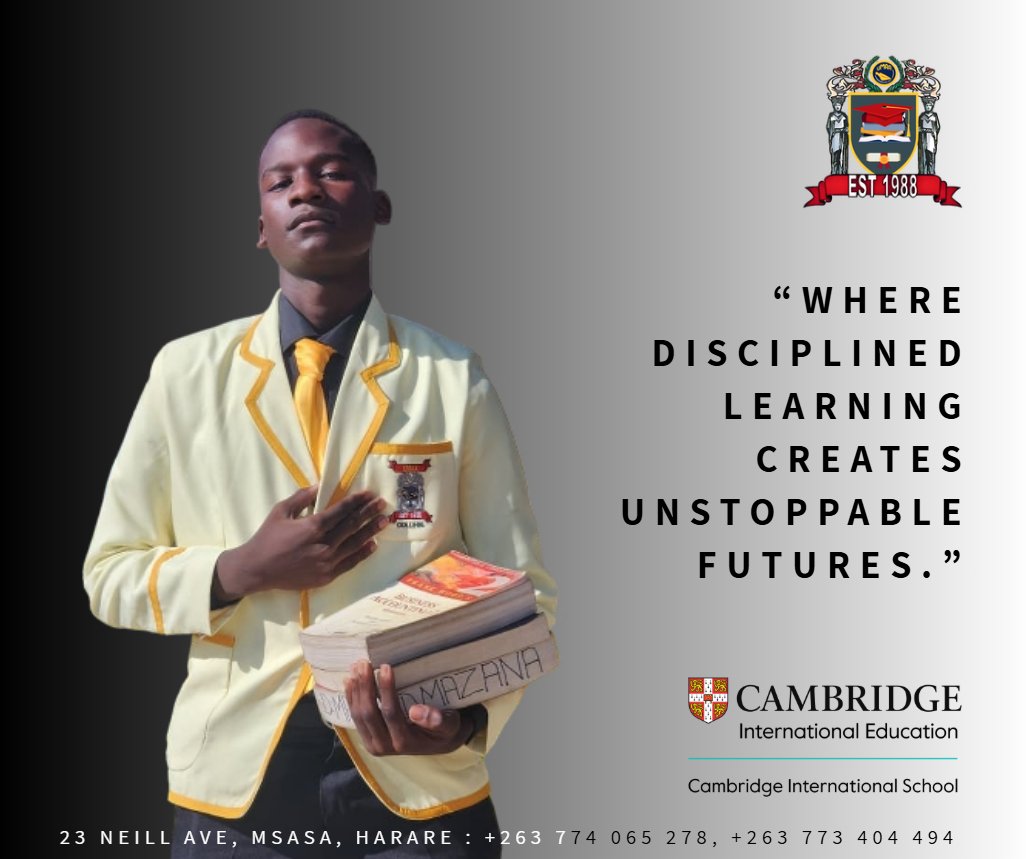 Umaa Institute Harare Facebook ad: At Umaa, we believe discipline is the foundation…