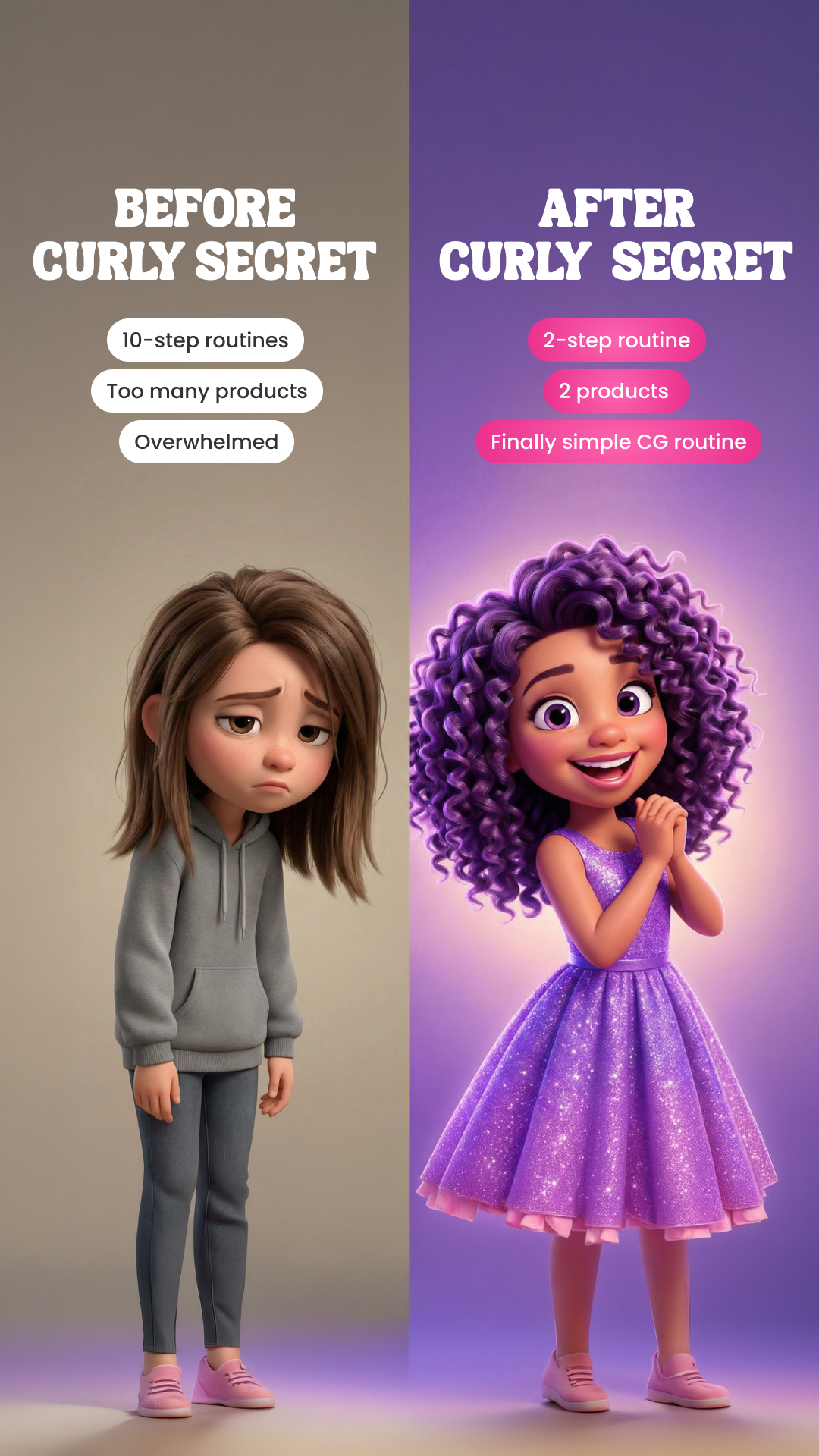Curly Secret Facebook ad