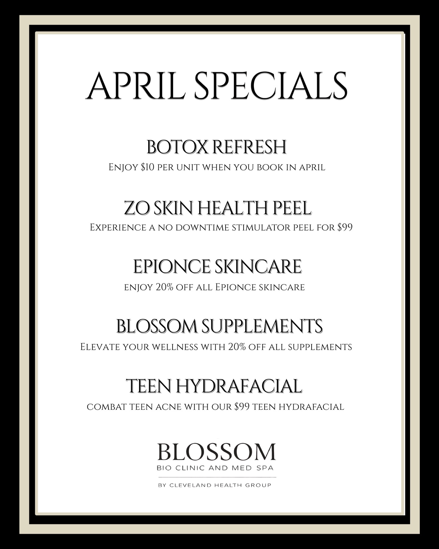 Blossom Bio Clinic & Med Spa Facebook ad