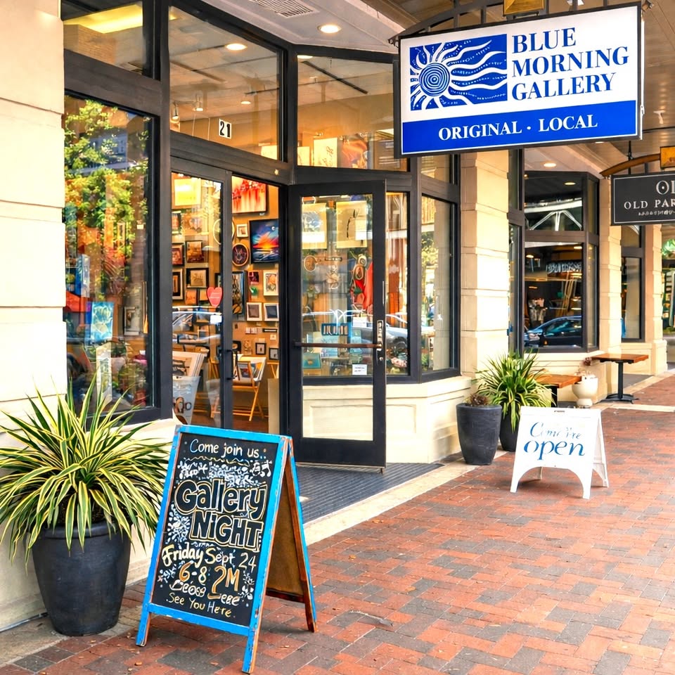 Blue Morning Gallery Facebook ad
