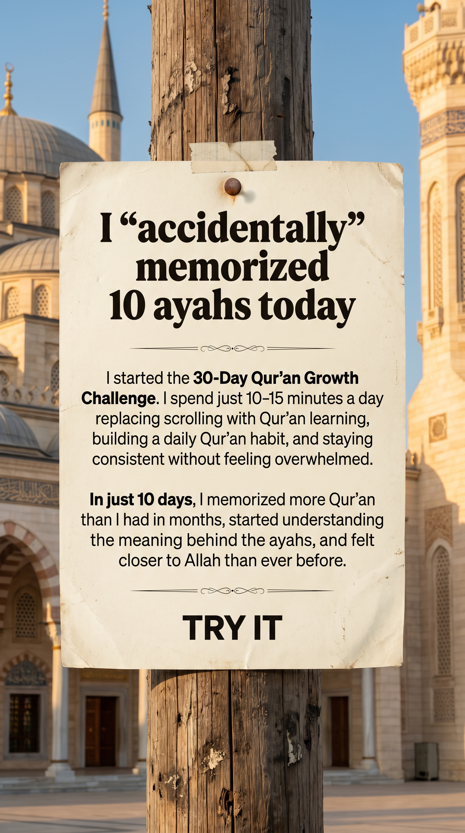 Imam Advice Daily Facebook ad
