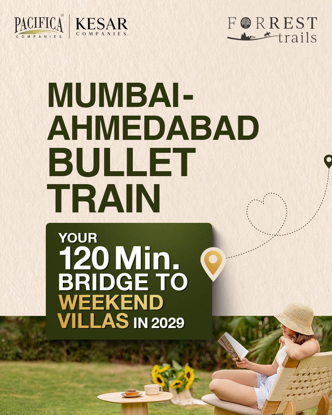 Forrest Trails by Pacifica & Kesar Companies Facebook ad: The map of luxury is being redrawn.