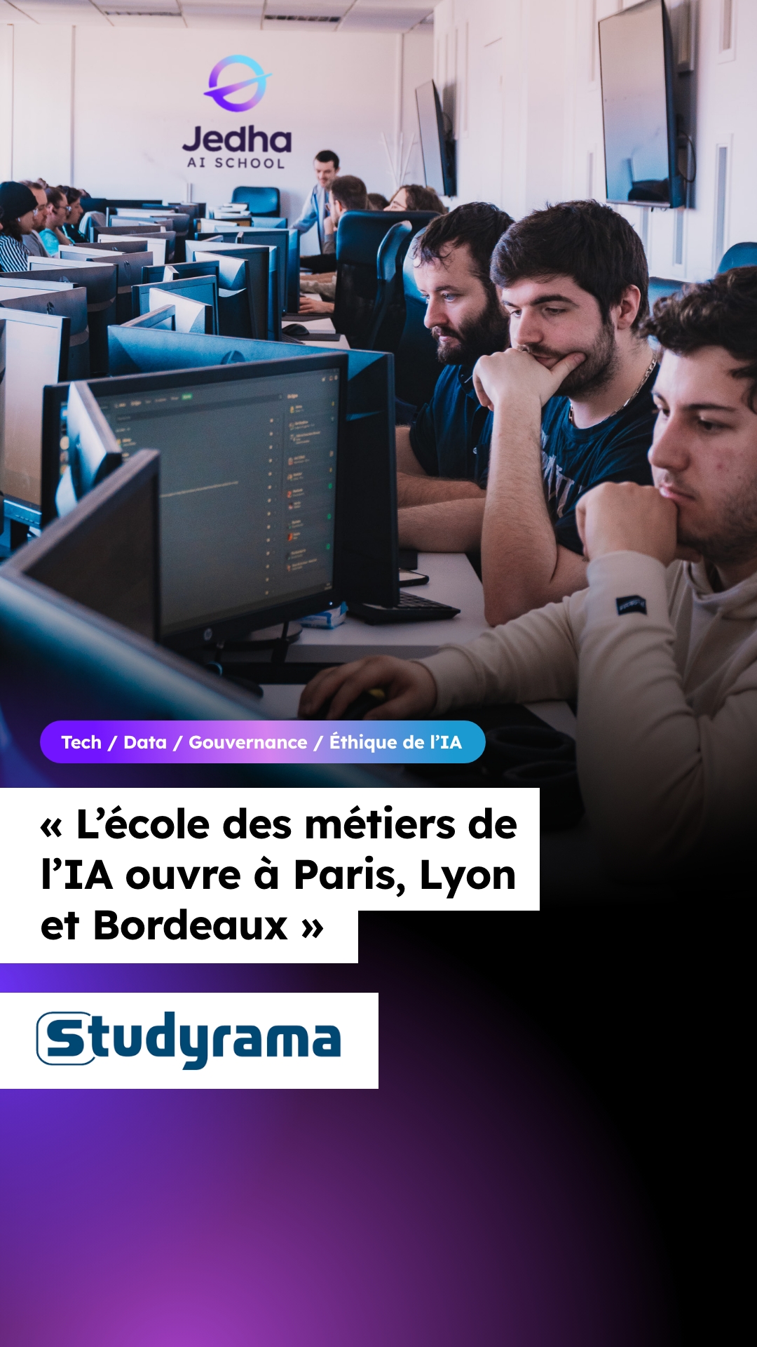 Jedha Facebook ad: Formez-vous à l’IA et à la Data